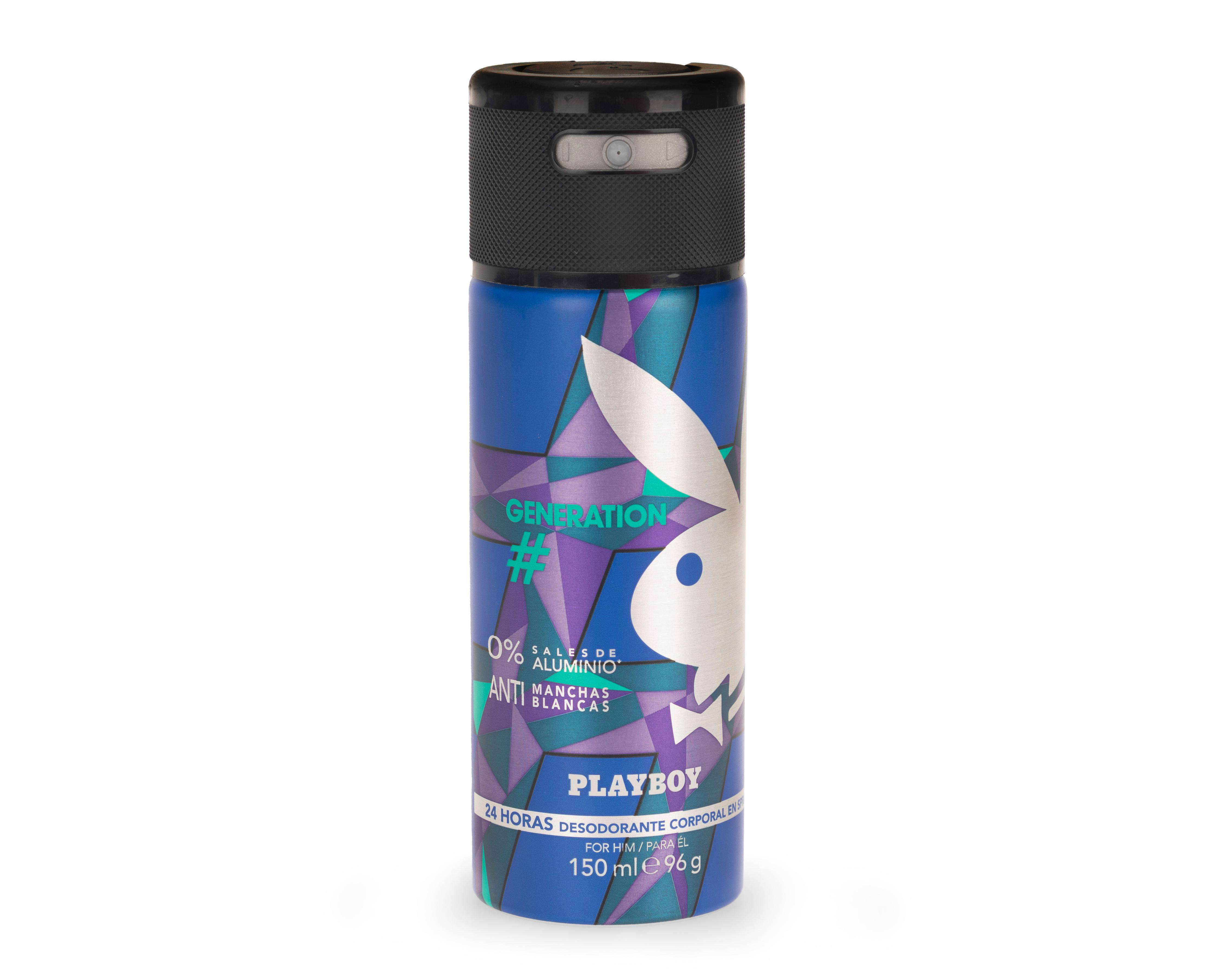 Foto 2 pulgar | Desodorante Playboy en Aerosol Generation 150 ml