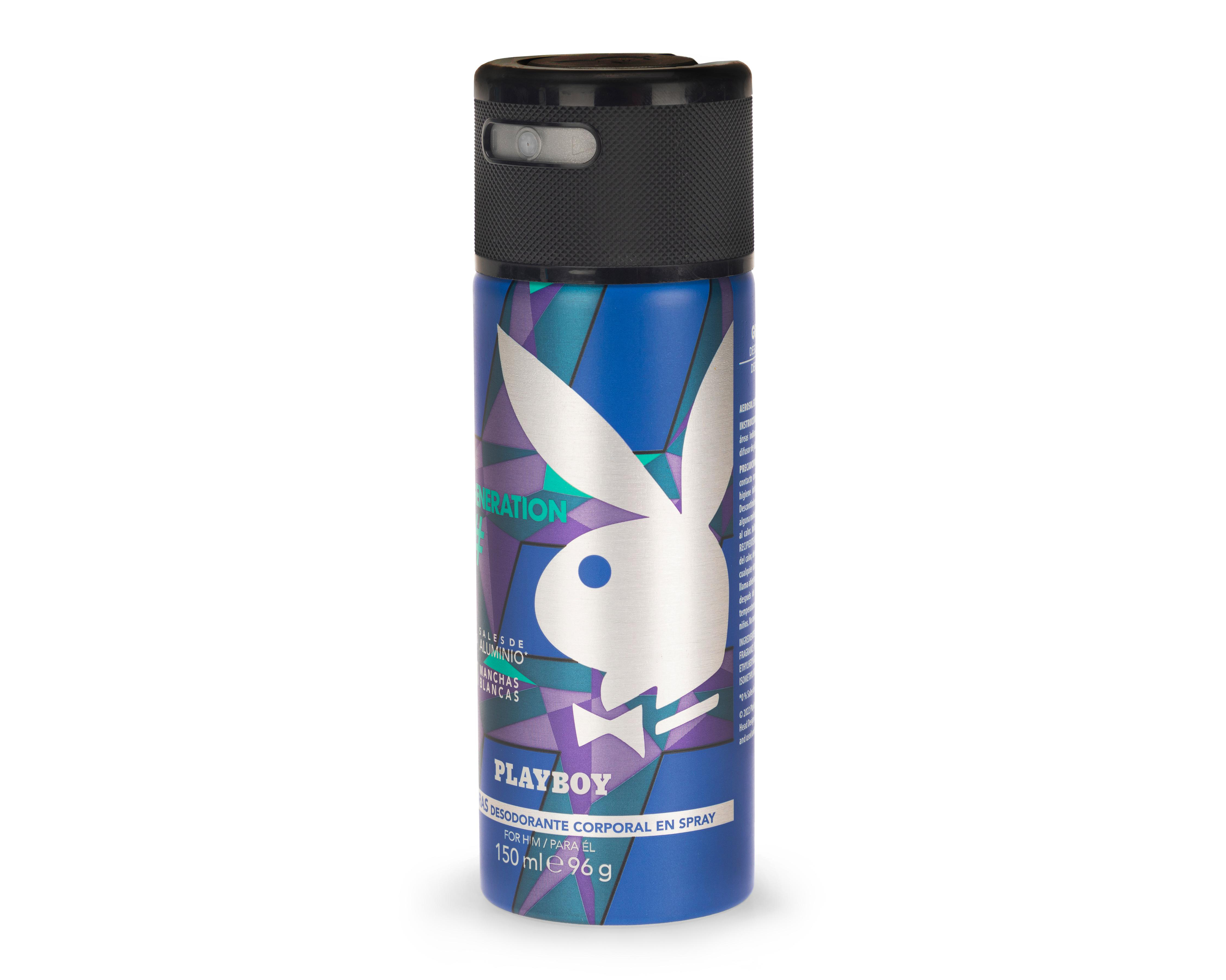 Foto 3 pulgar | Desodorante Playboy en Aerosol Generation 150 ml