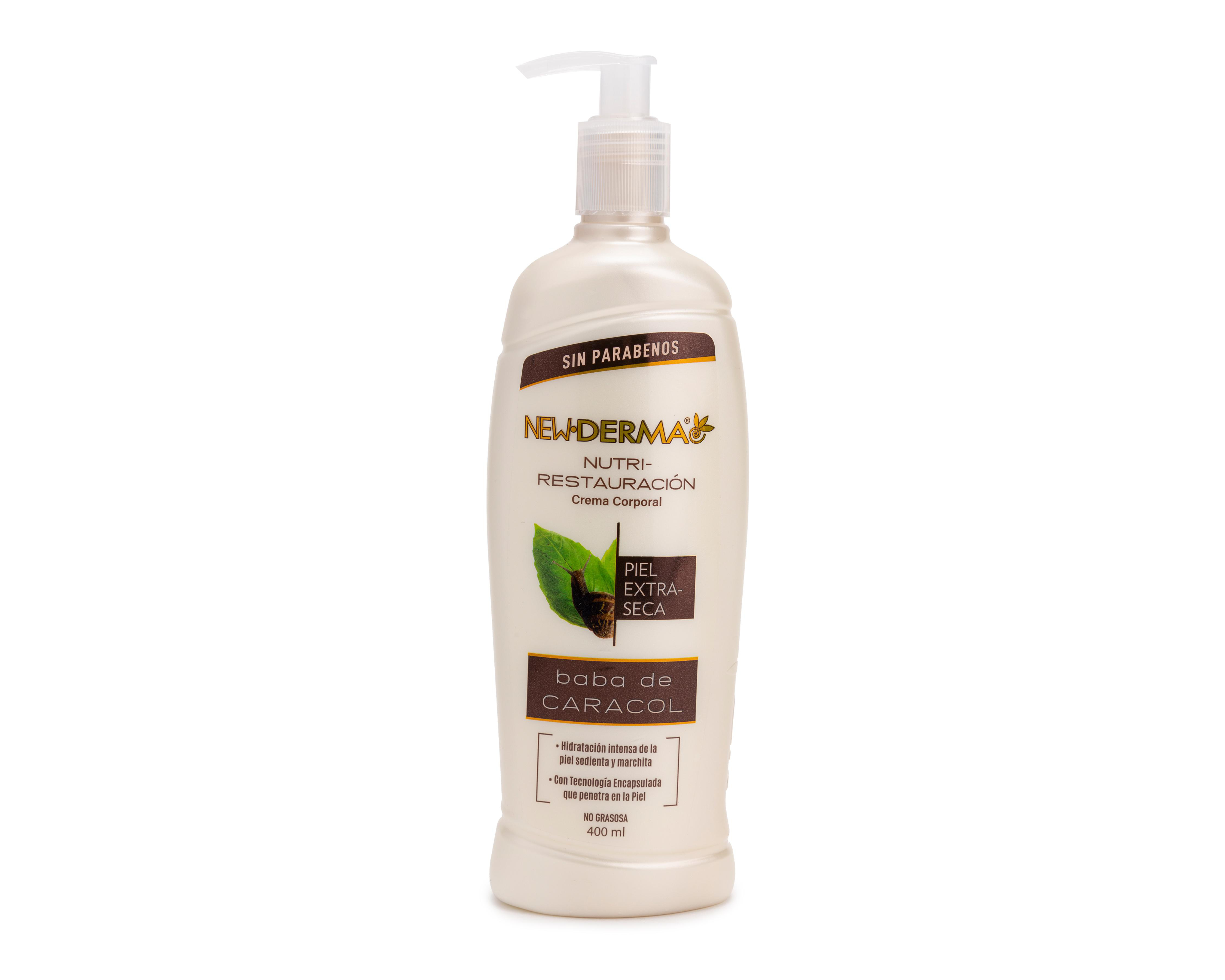 Foto 2 pulgar | Crema Corporal New Derma Baba de Caracol 400 ml