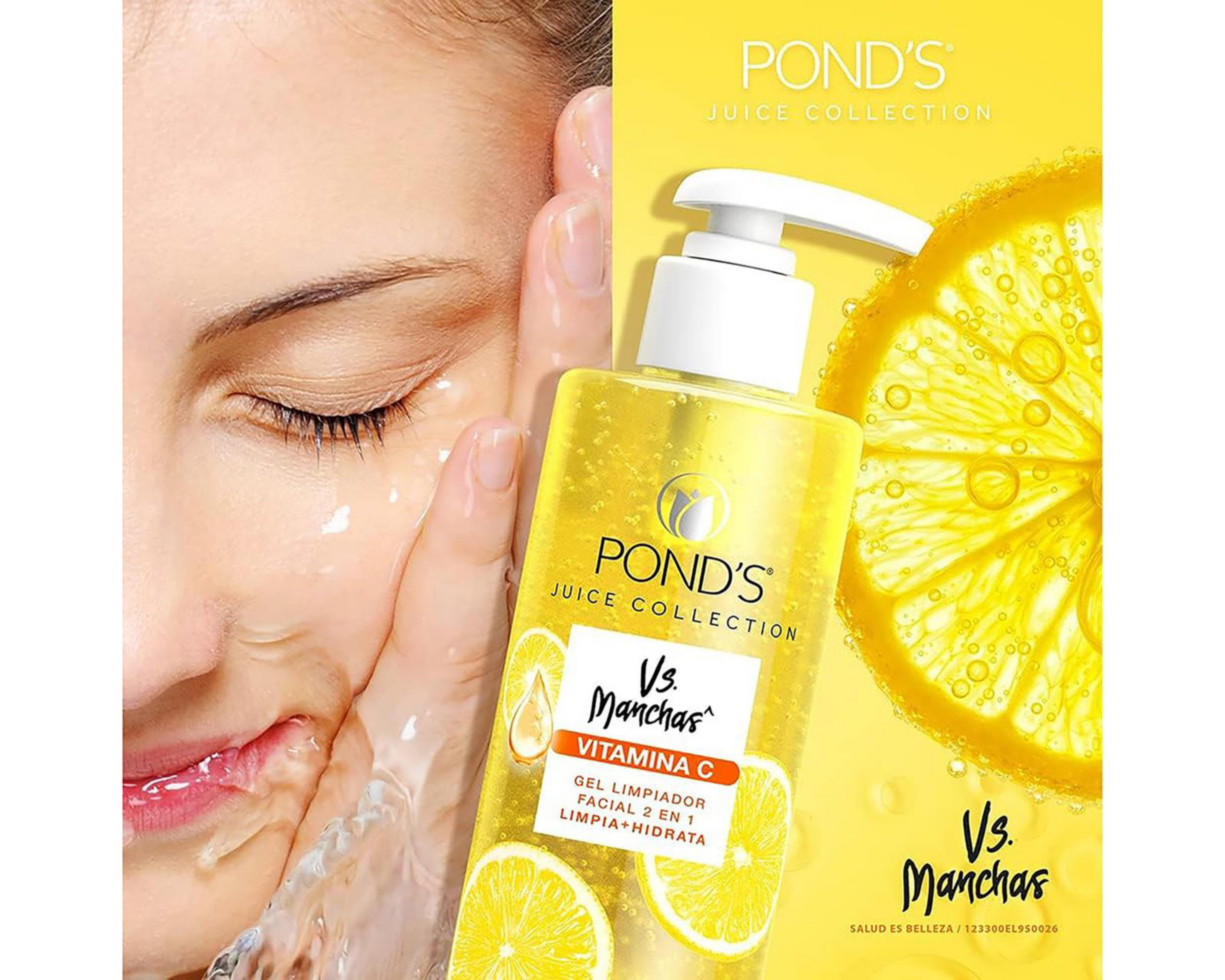 Foto 5 pulgar | Gel Limpiador Facial Pond's Juice Collection Vs Manchas con Vitamina C 200 ml