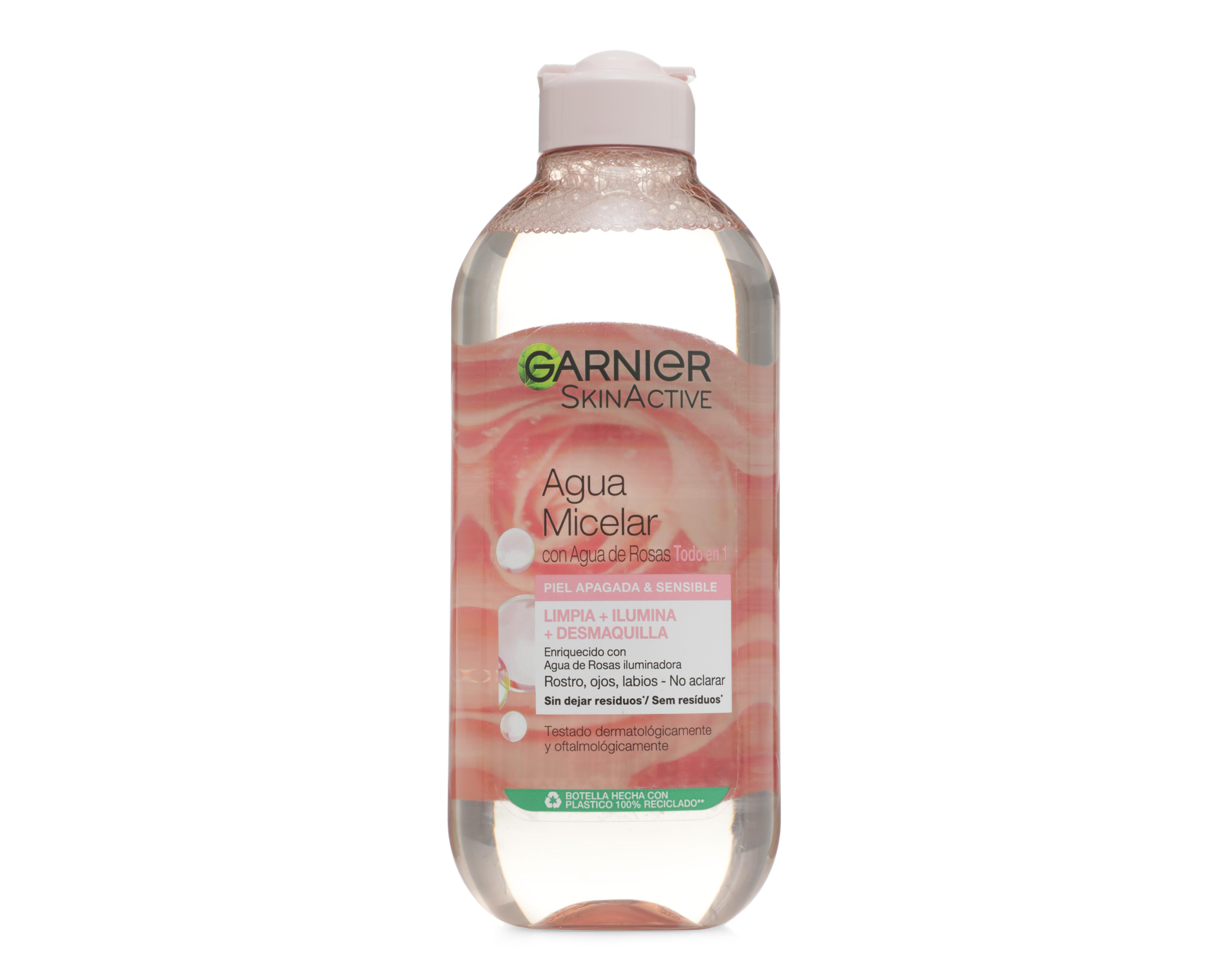 Foto 2 pulgar | Agua Micelar Garnier SkinActive con Agua de Rosas 400 ml