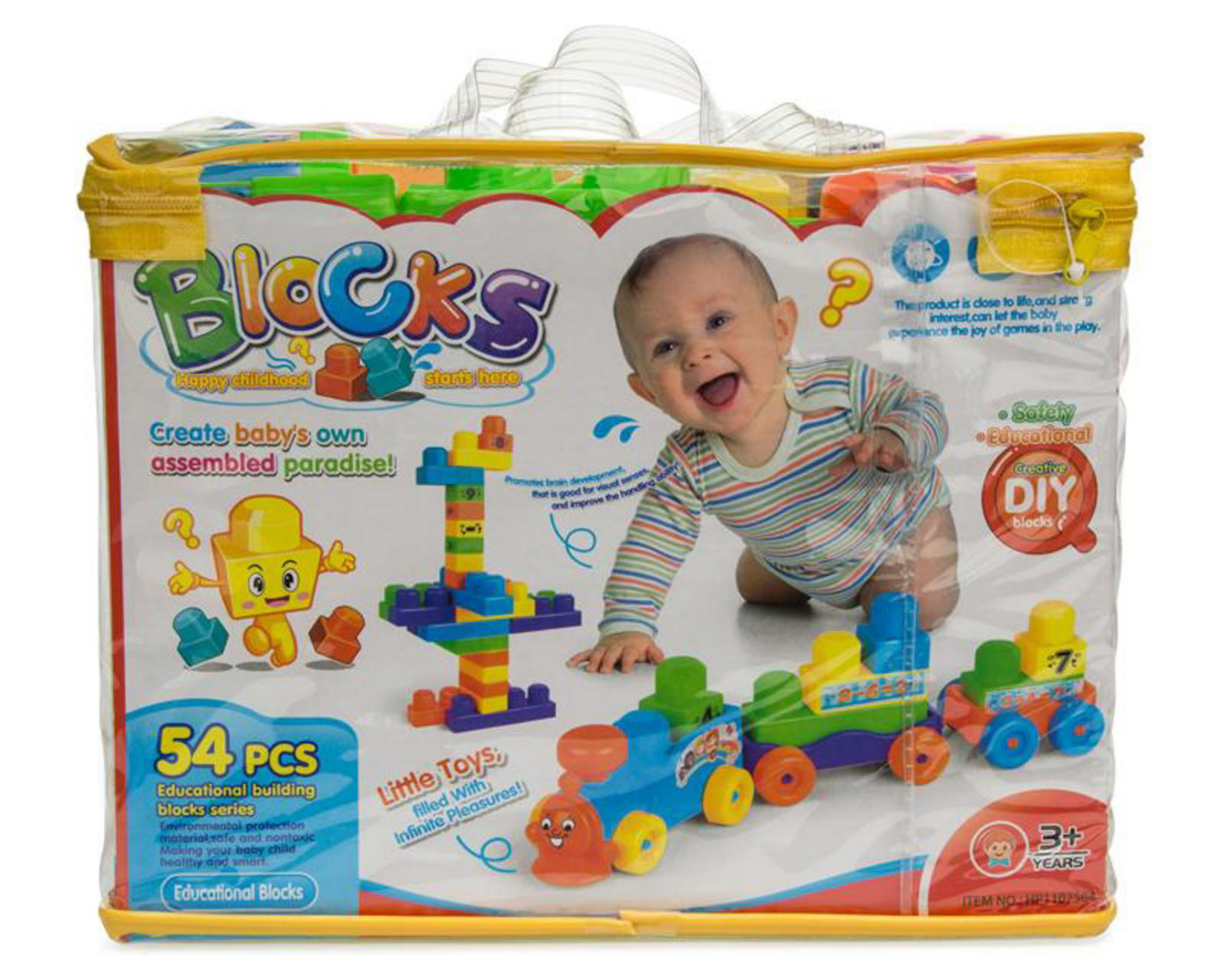 Foto 2 | Bloques para Armar Baby Colors 56 Piezas