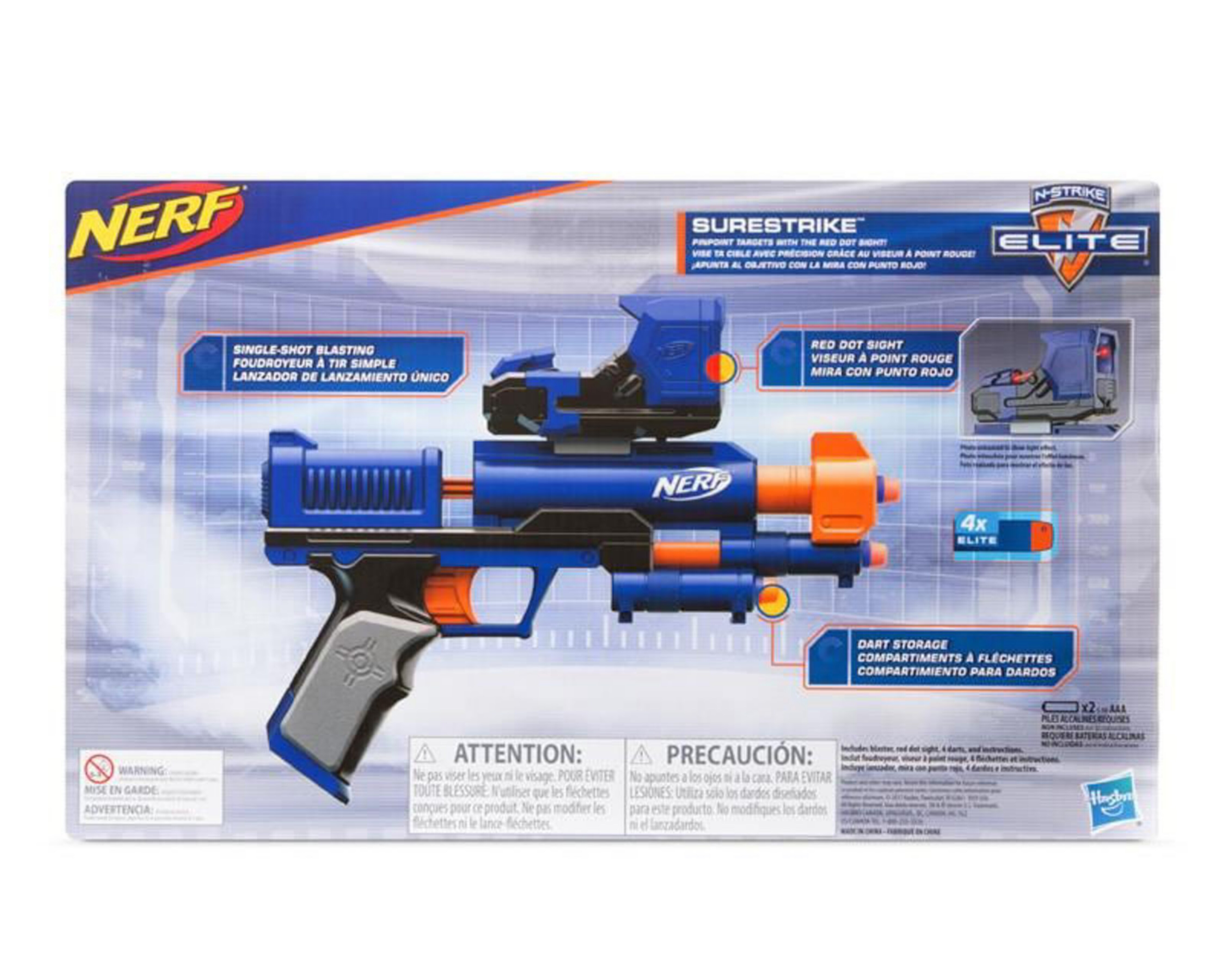 pistola nerf roja