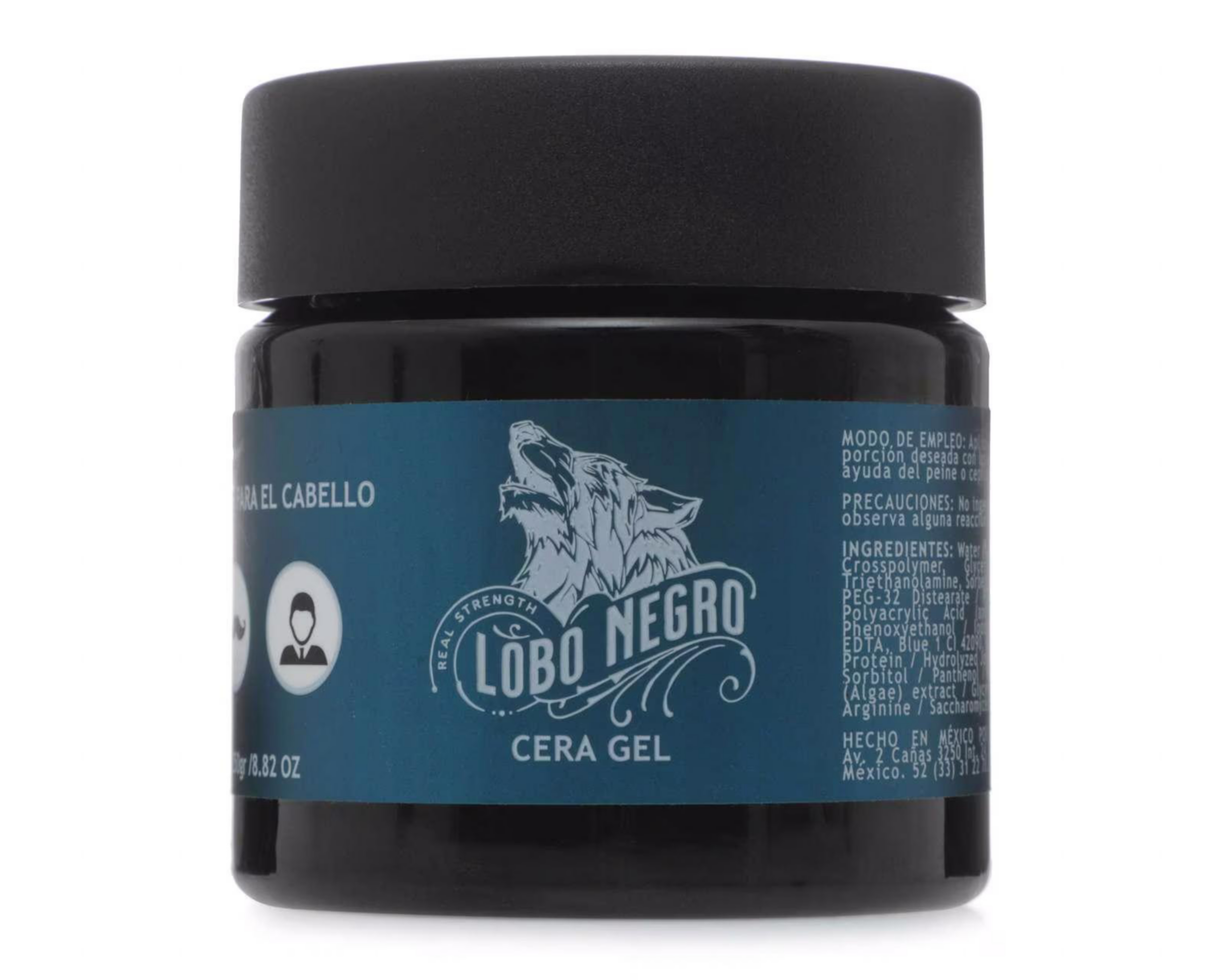 Foto 3 pulgar | Cera para Cabello Lobo Negro Máxima Fijación 250 g