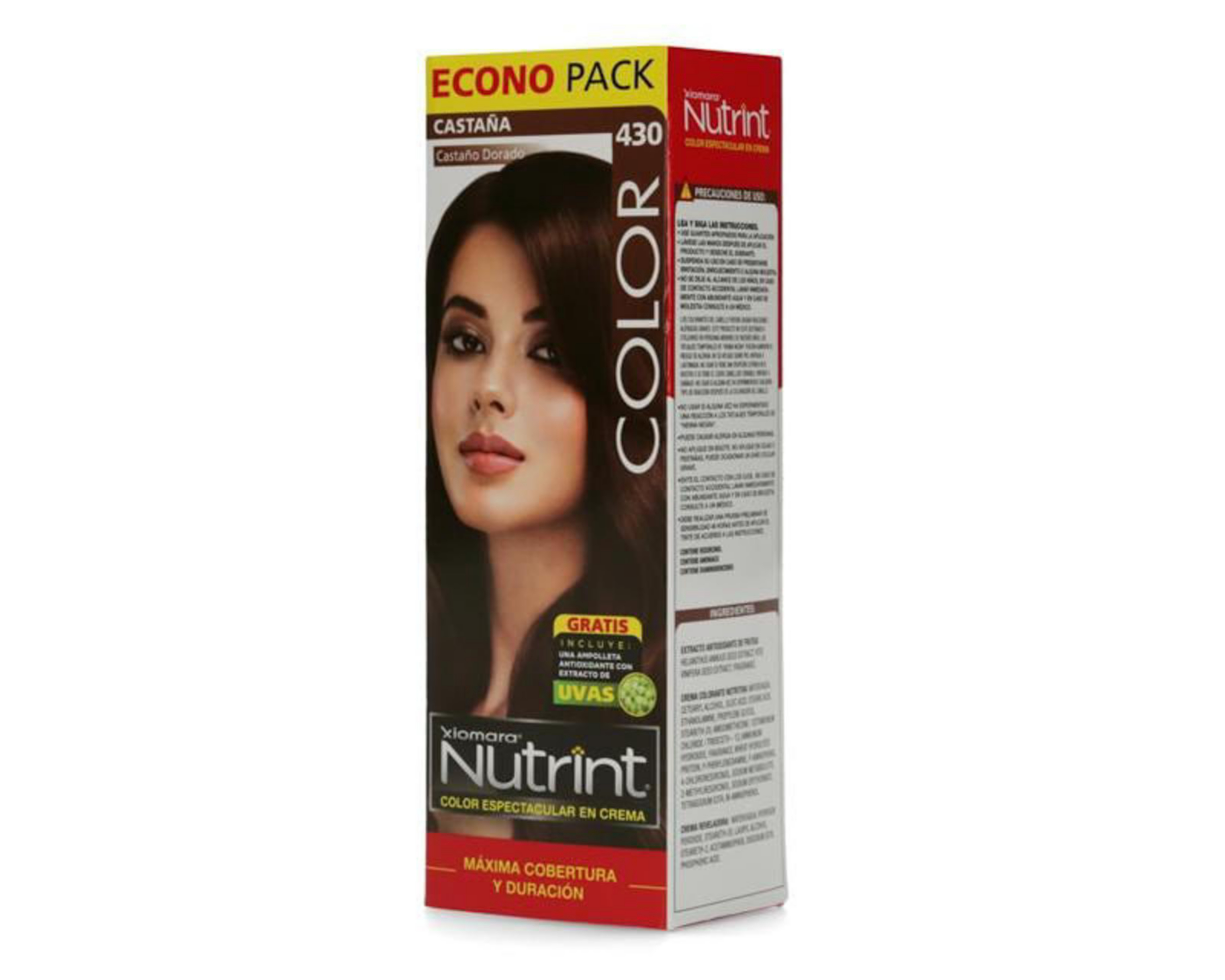 Foto 2 | Tinte para Cabello Xiomara Nutrint 430 Castaño Dorado