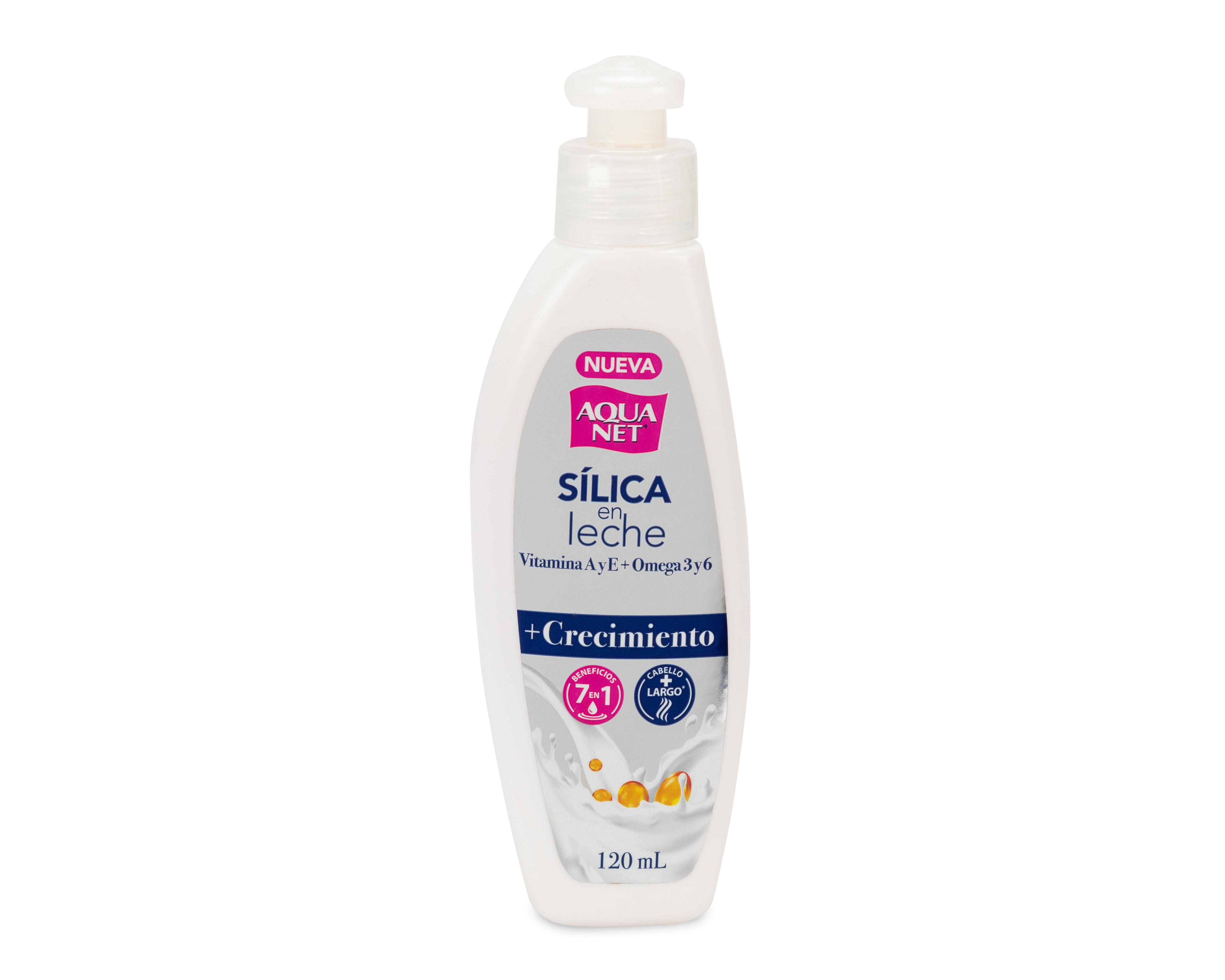 Foto 2 pulgar | Sílica en Leche + Crecimiento del Cabello Aqua Net 120 ml