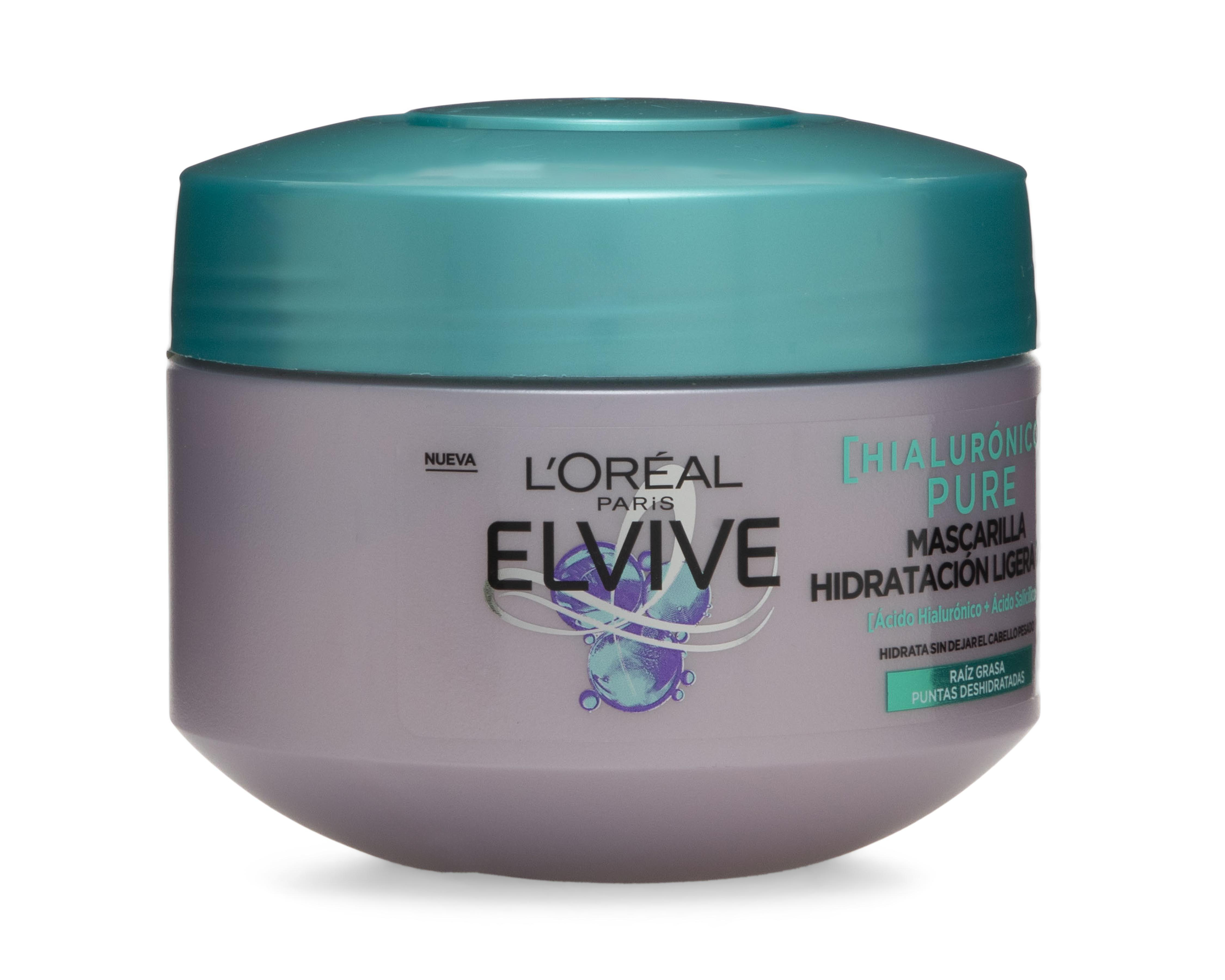 Foto 3 pulgar | Mascarilla Hidratación Ligera L’Oréal Elvive Hialurónico Pure 300 g