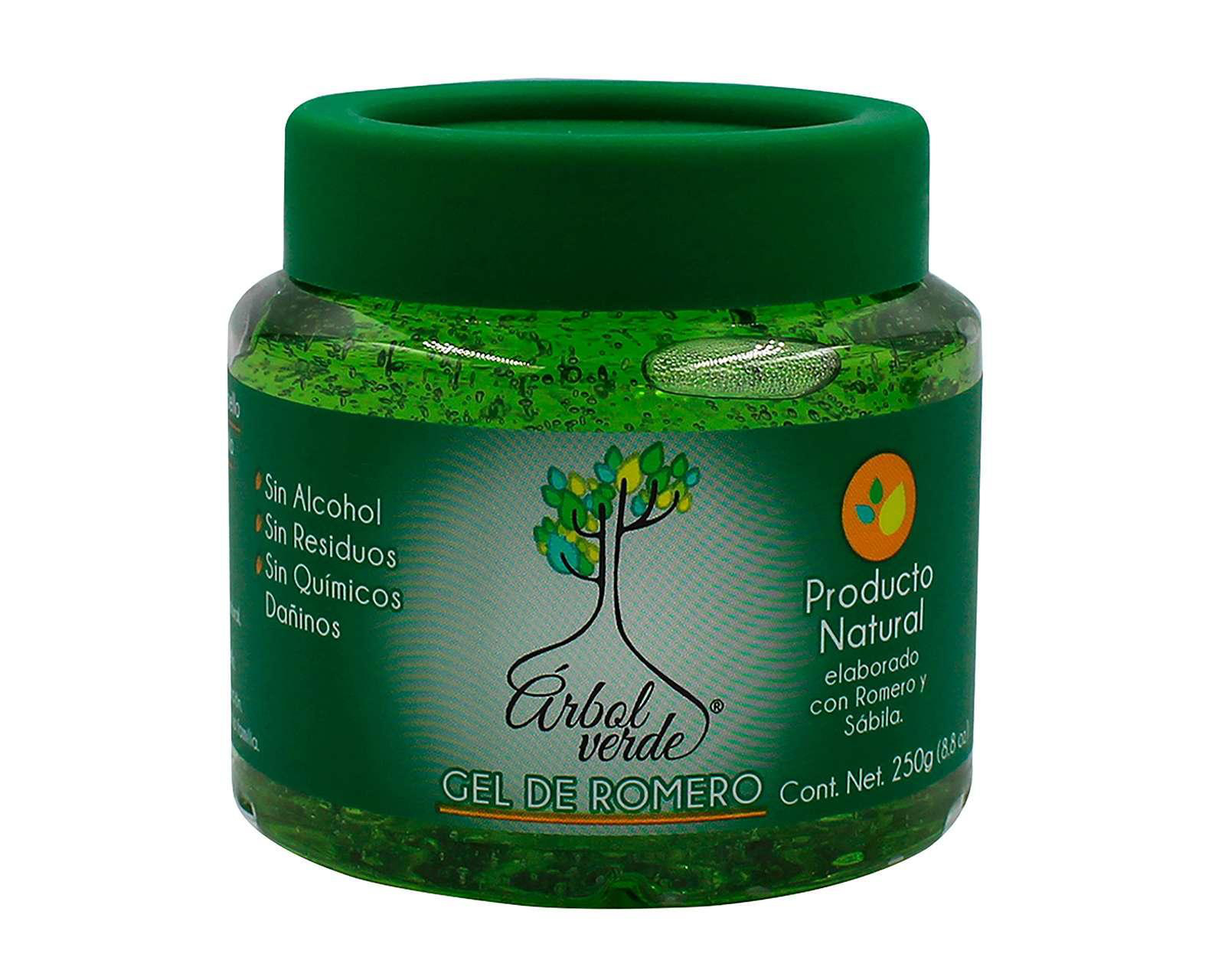 Foto 2 pulgar | Gel para Cabello Ábol Verde con Romero 250 g