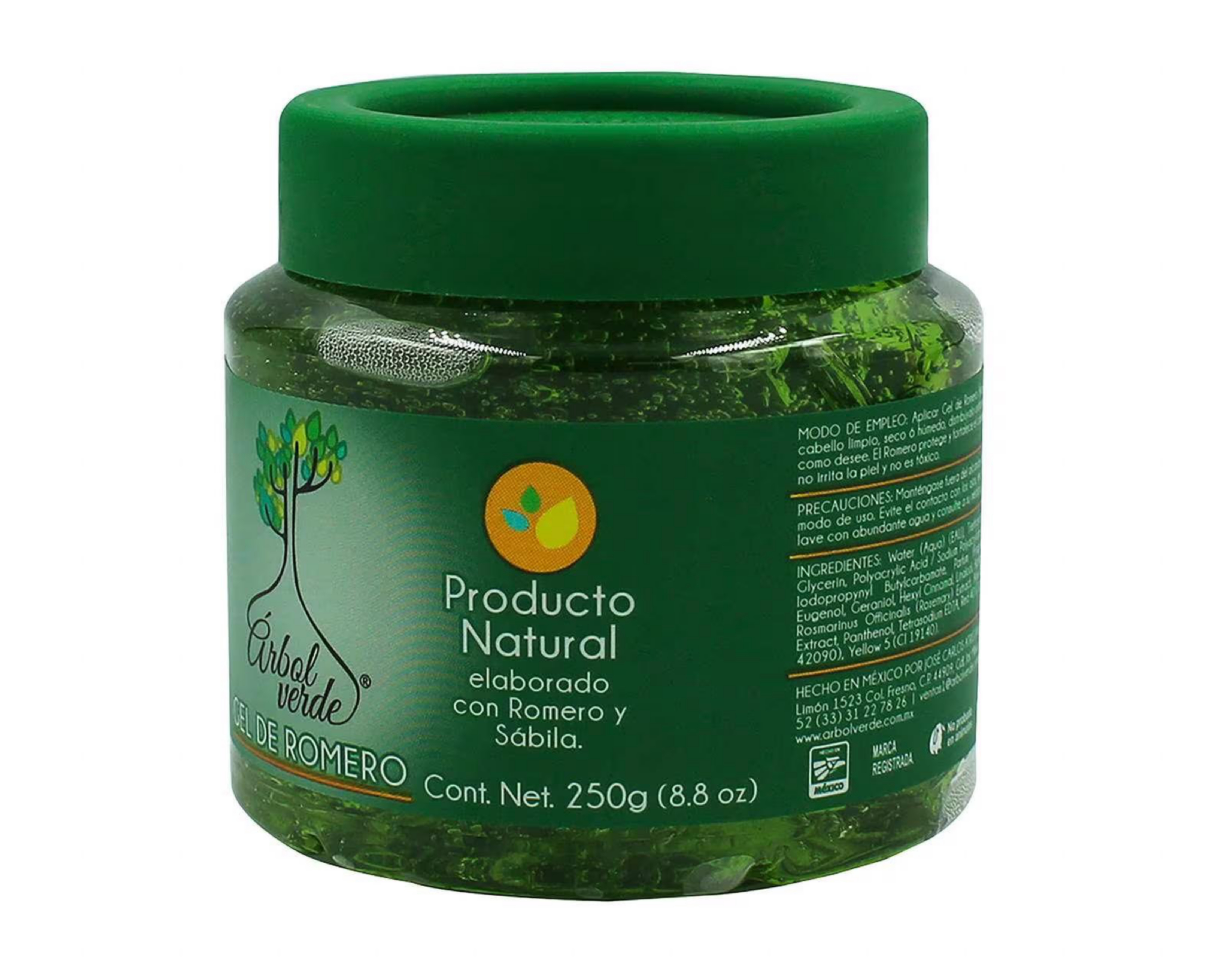 Foto 3 pulgar | Gel para Cabello Ábol Verde con Romero 250 g