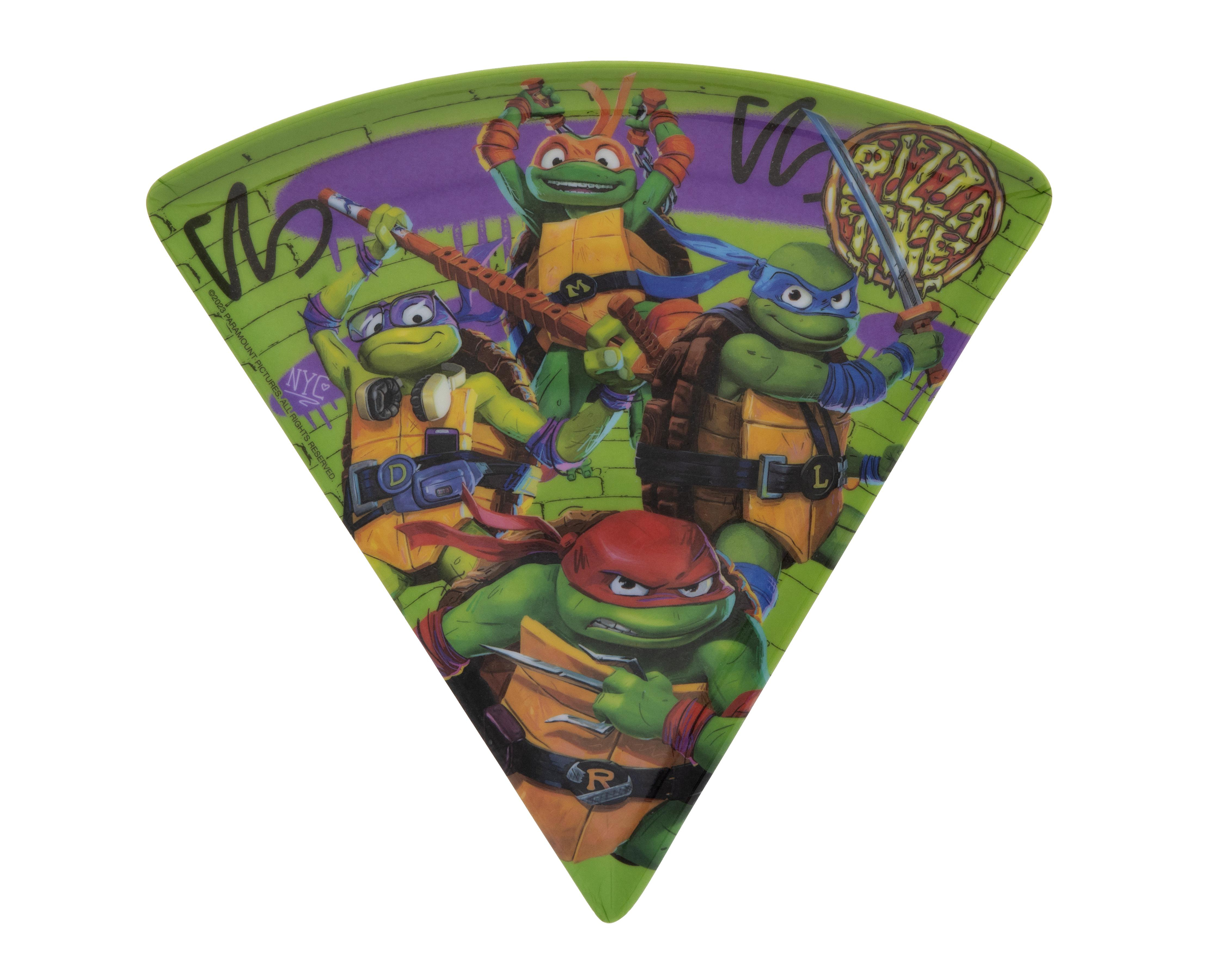 Foto 2 pulgar | Plato para Pizza Nickelodeon Tortugas Ninja