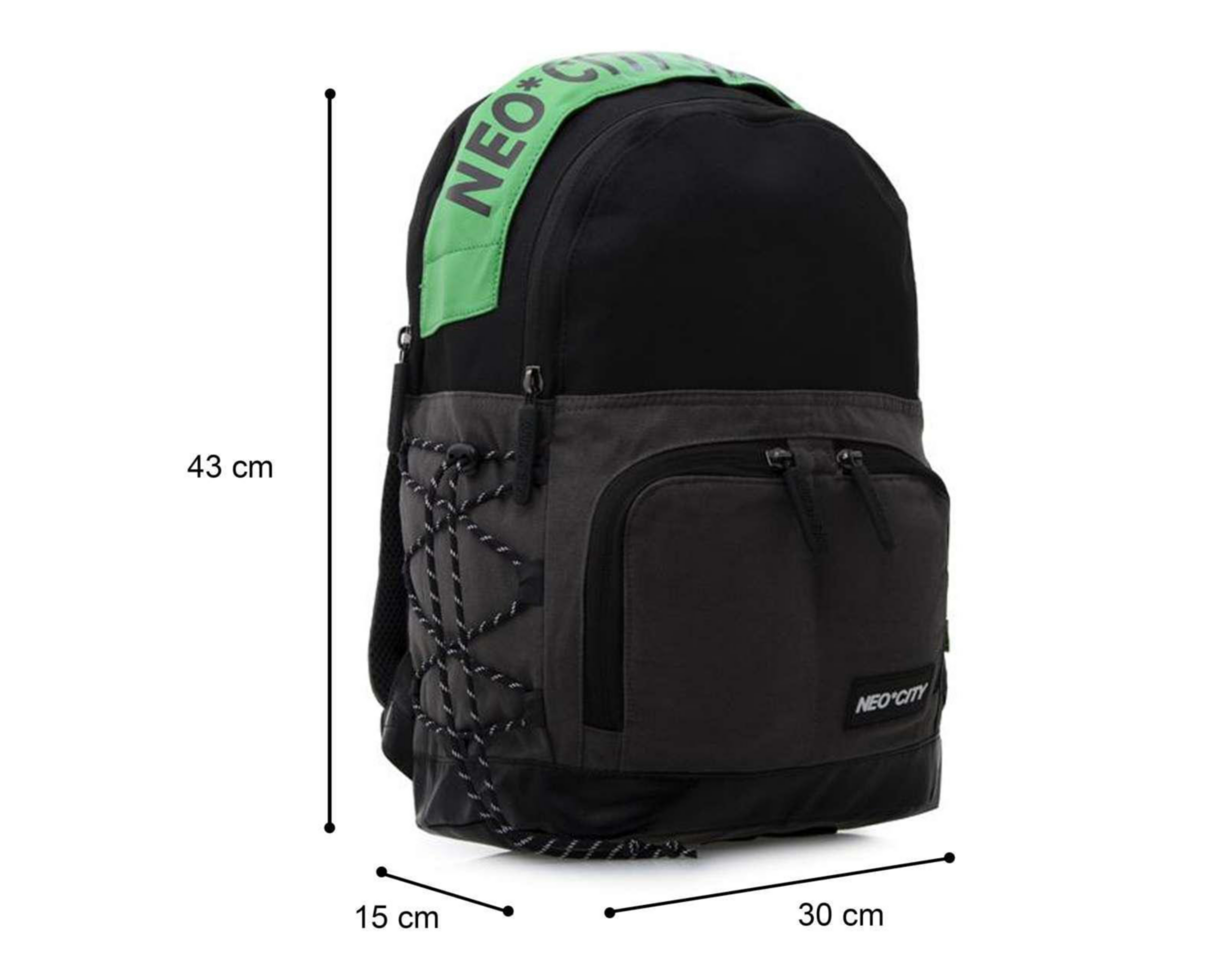 Foto 8 pulgar | Mochila Neo*City Negra