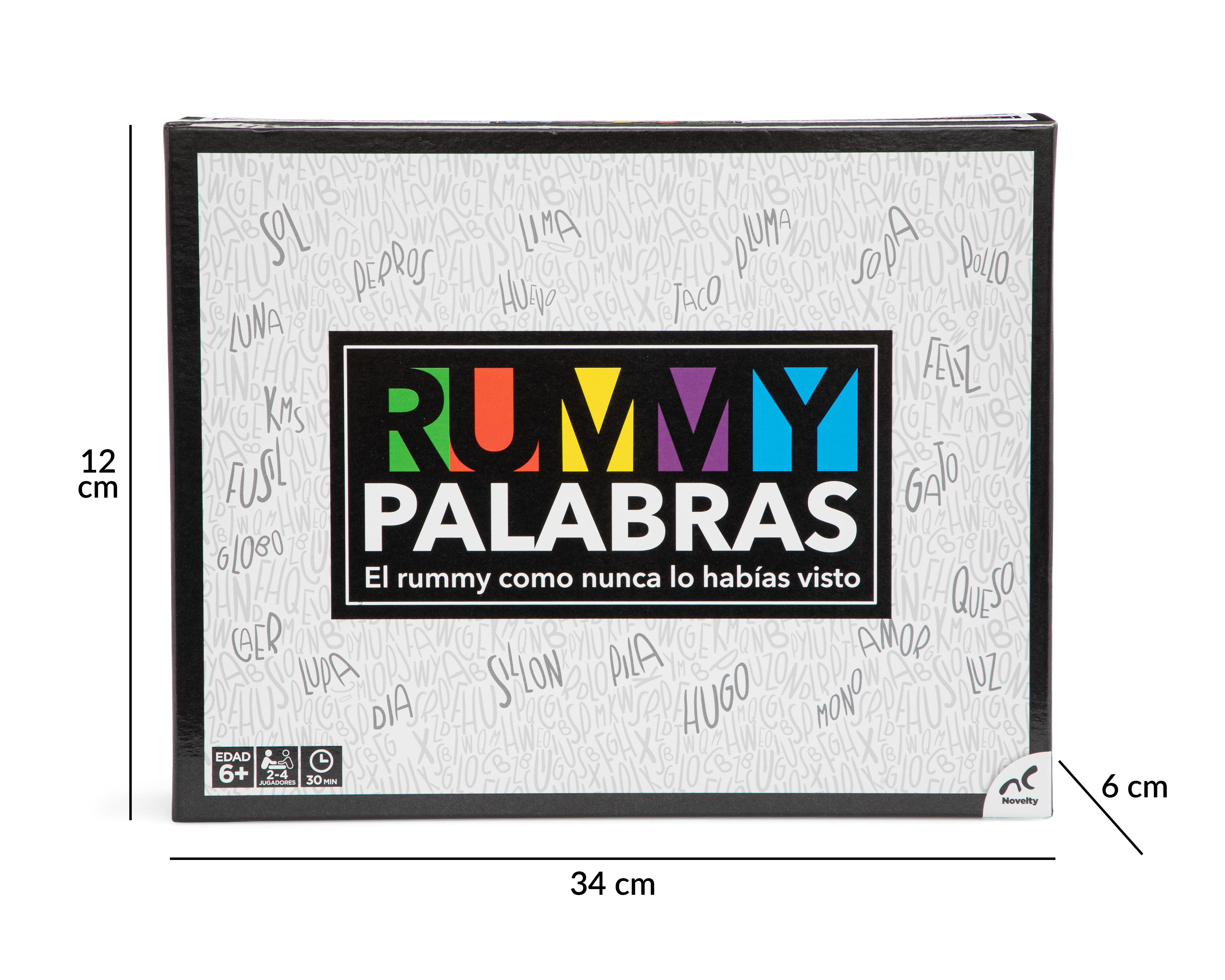 Foto 5 pulgar | Juego de Mesa Rummy Palabras Novelty