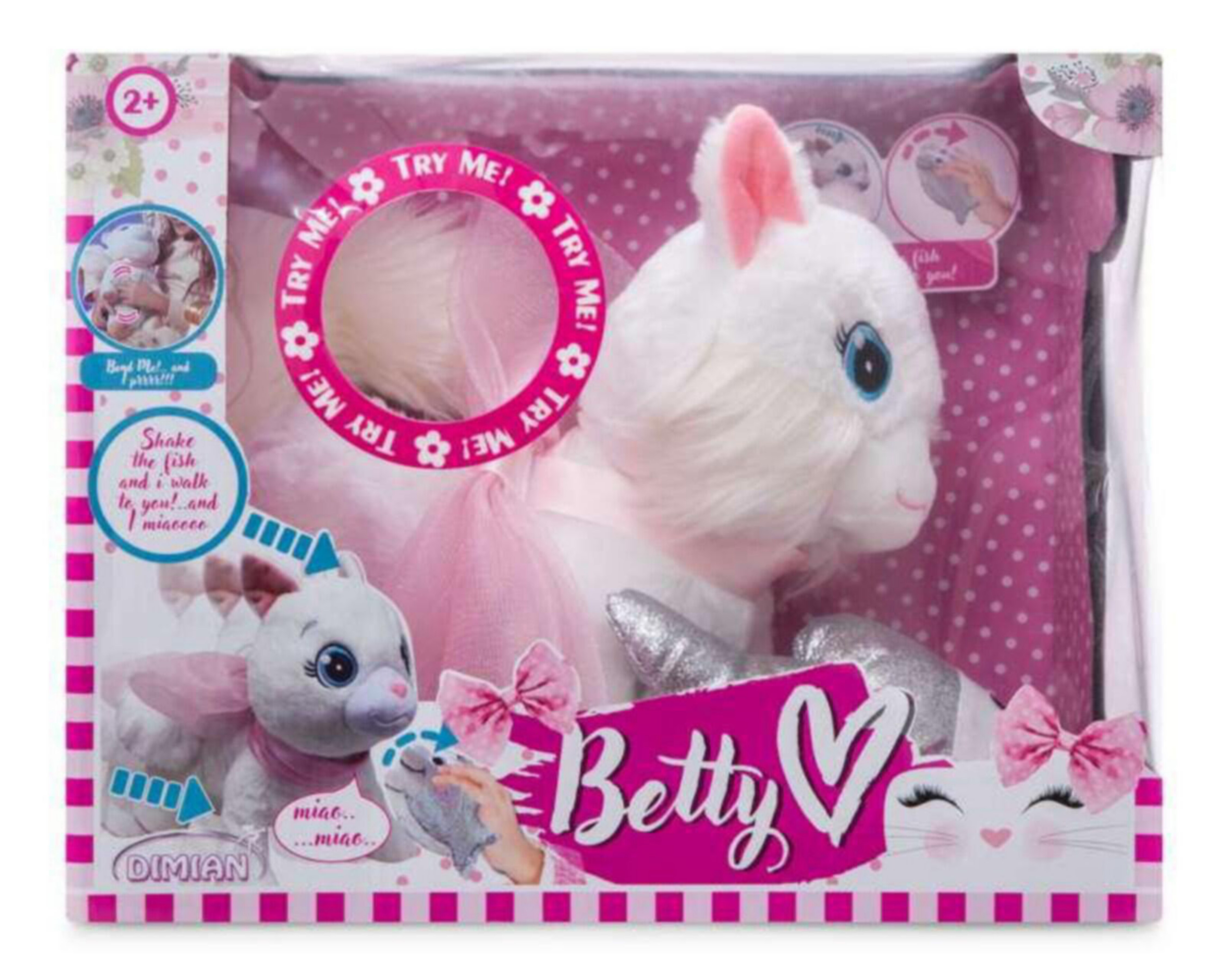 gatito de peluche que se mueve