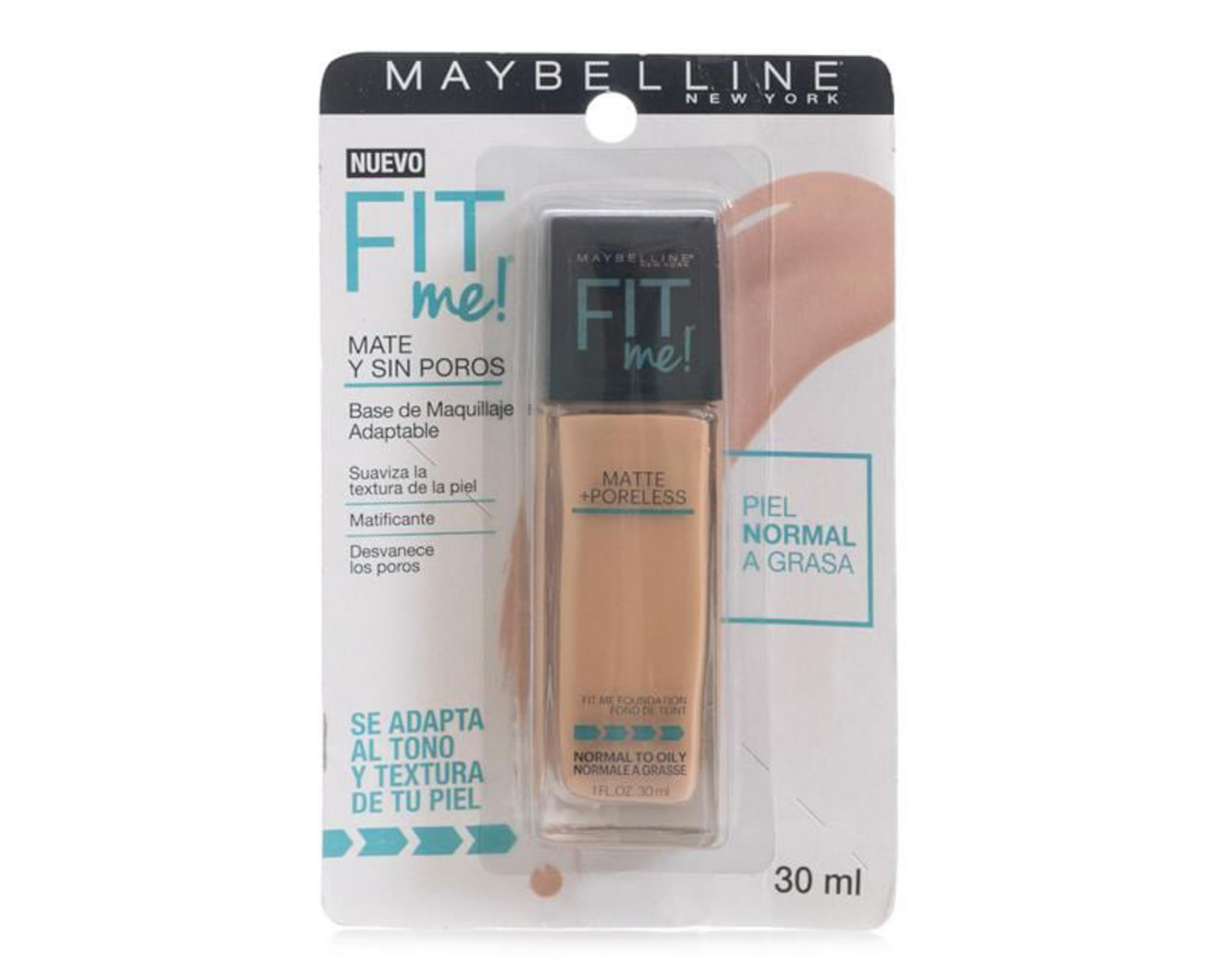 Foto 2 pulgar | Base de Maquillaje Maybelline Fit Me! Matte + Poreless Sun Beige 30 ml