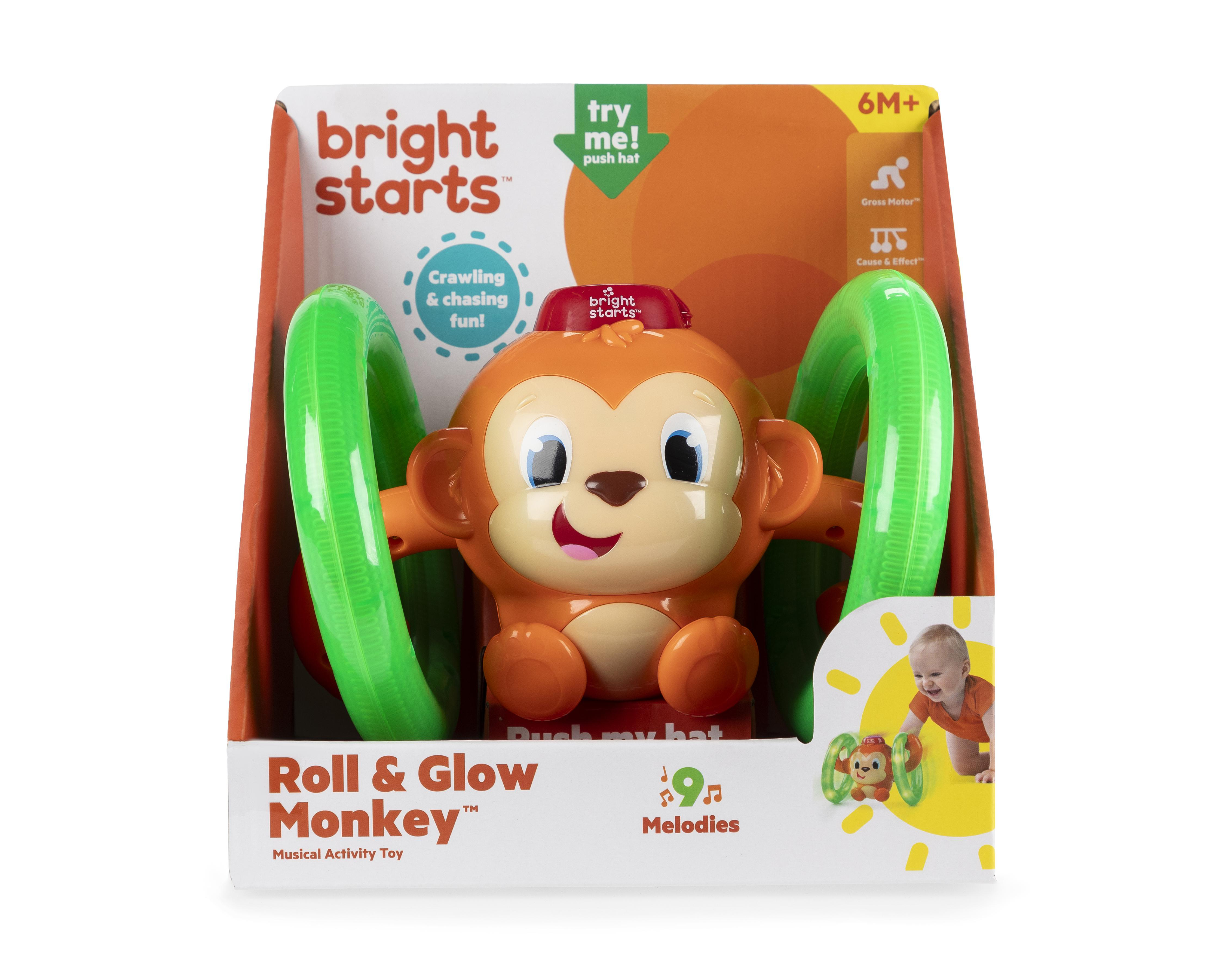 Foto 2 pulgar | Roll & Glow Monkey Bright Starts