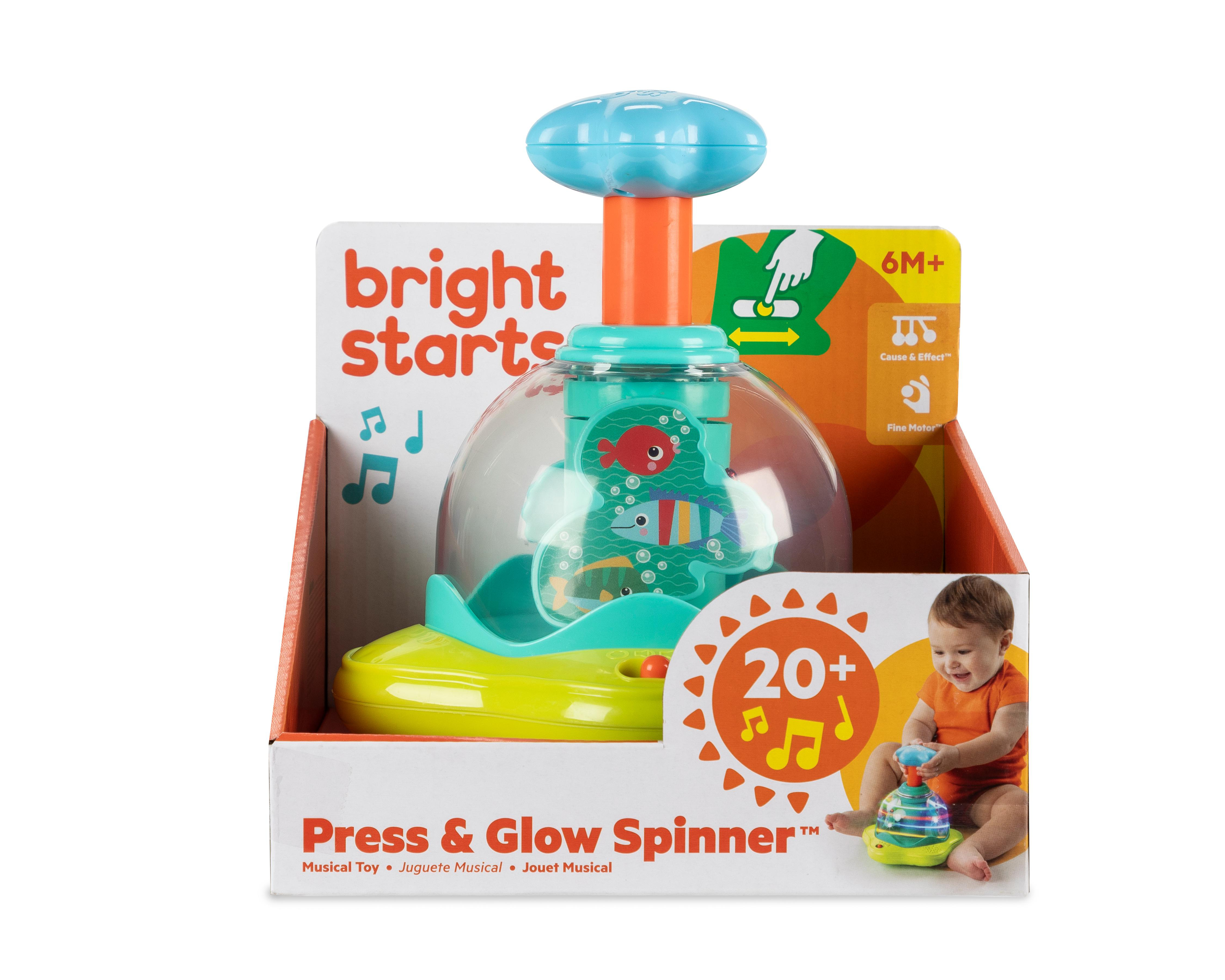 Foto 2 pulgar | Juguete Musical Press & Glow Spinner Bright Starts