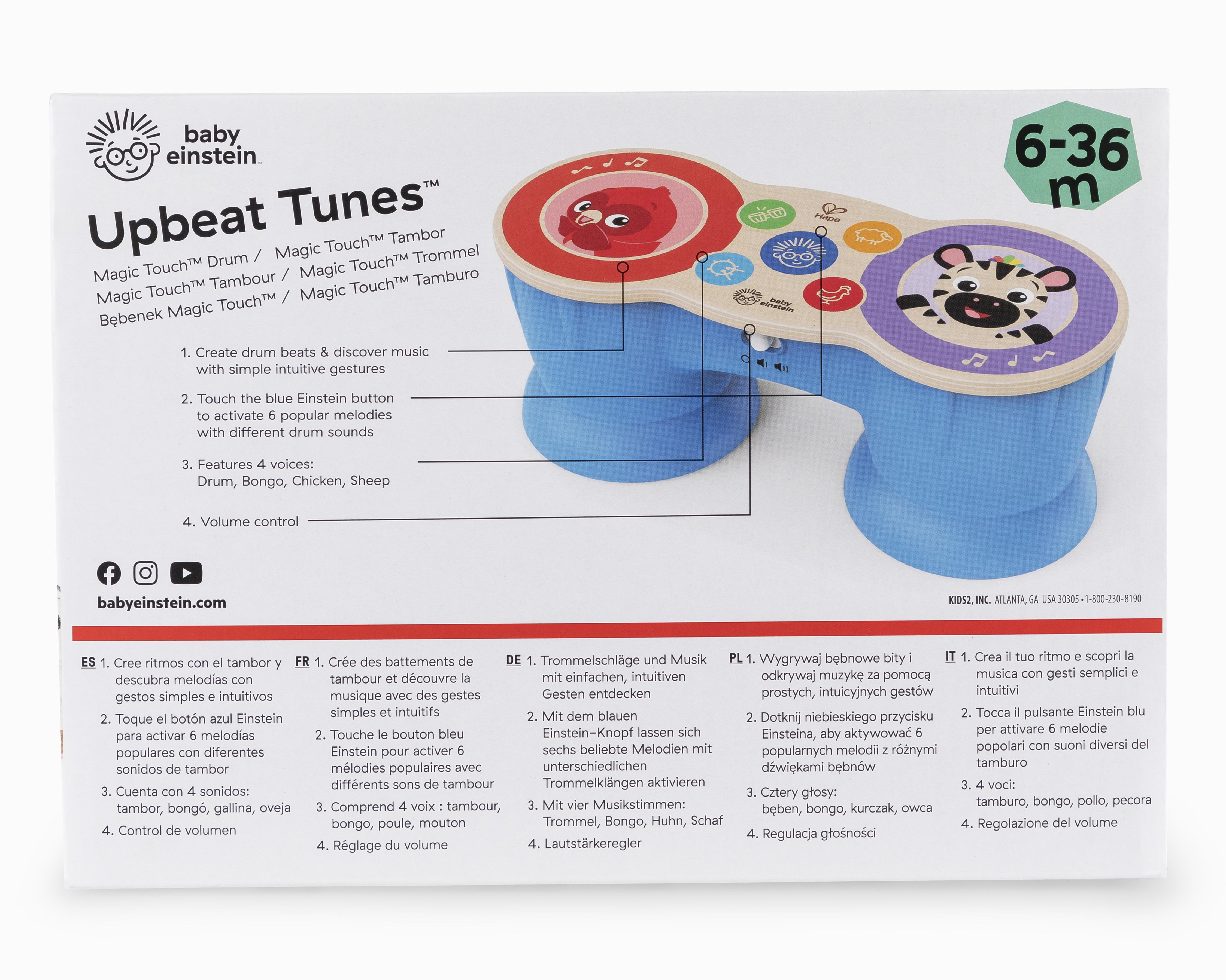 Foto 3 pulgar | Tambor Musical Baby Einstein Upbeat Tunes Magic Touch