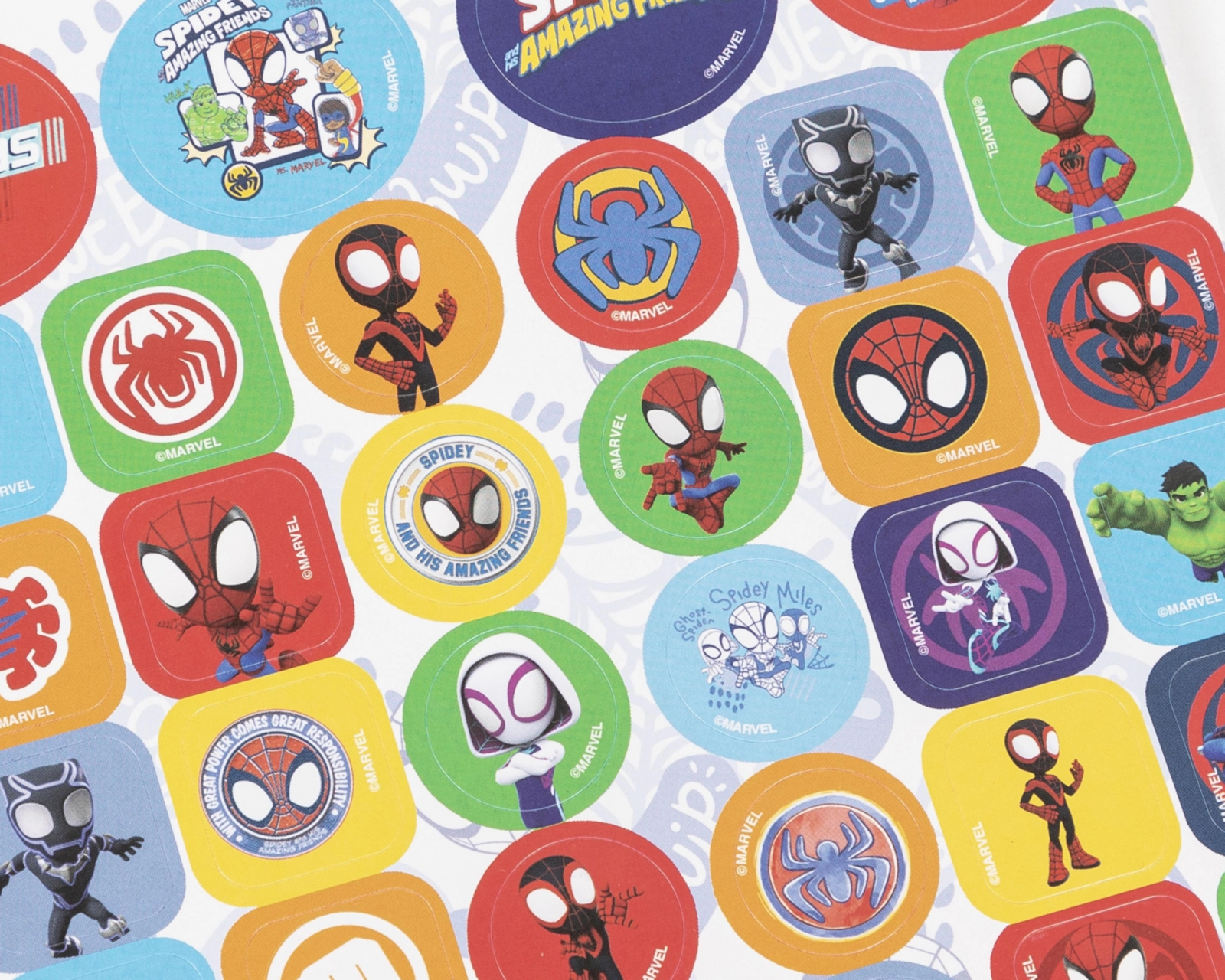 Foto 4 pulgar | Stickers Granmark Spidey & Friends 4 Hojas