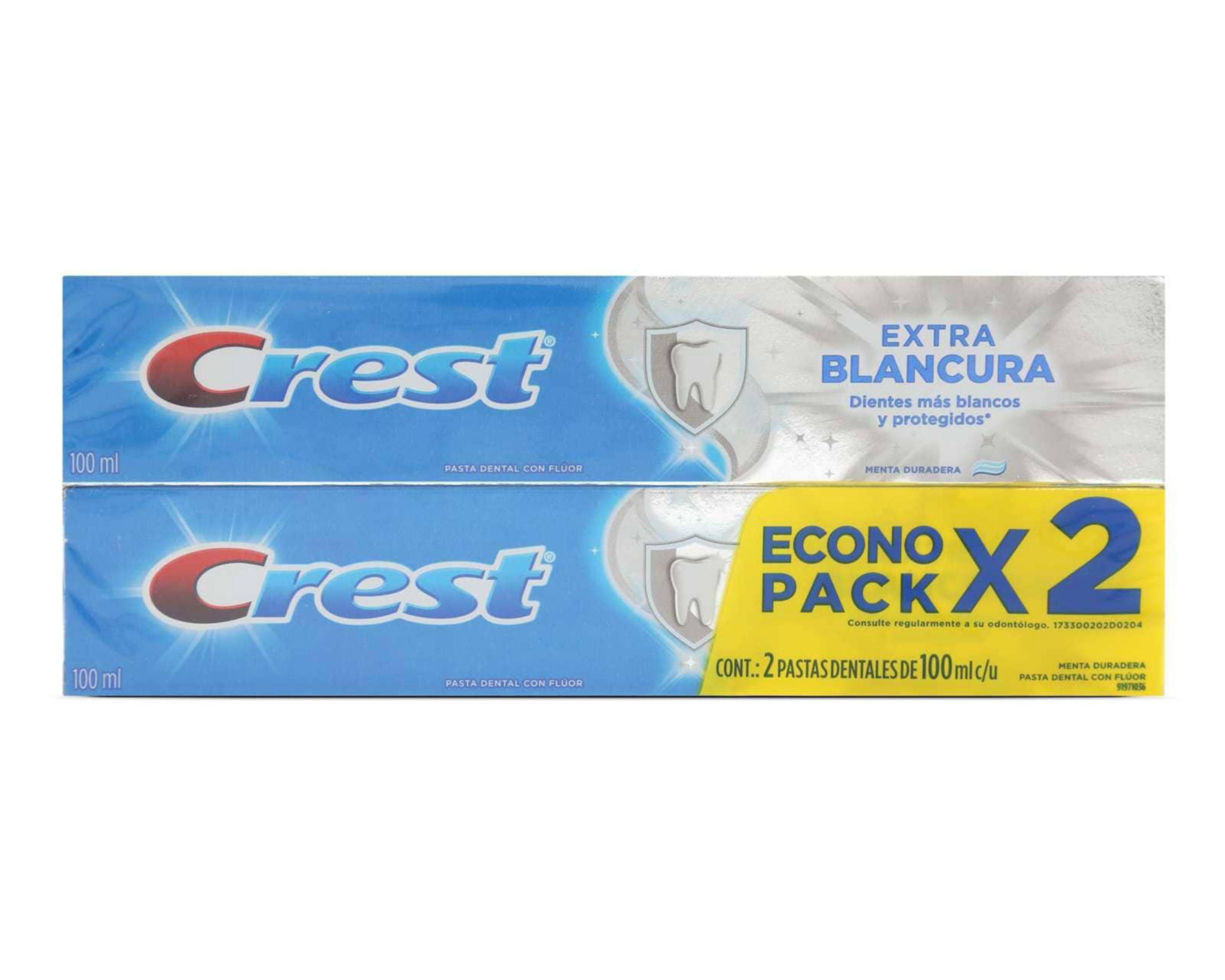 Foto 2 pulgar | Set de Pasta Dental Crest Extra Blancura