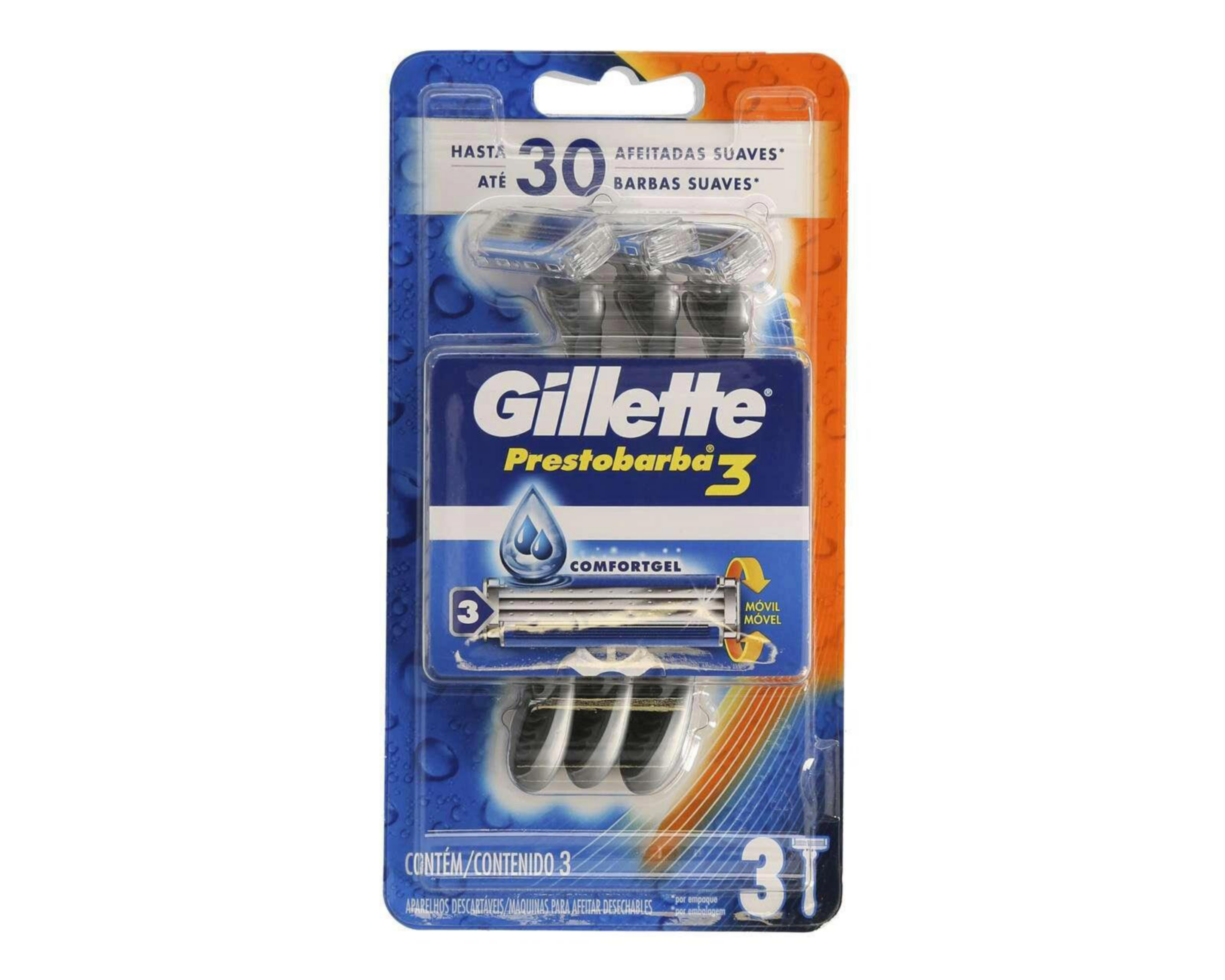 Foto 1 | Set de Rastrillos Gillette Prestobarba 3 Comfortgel