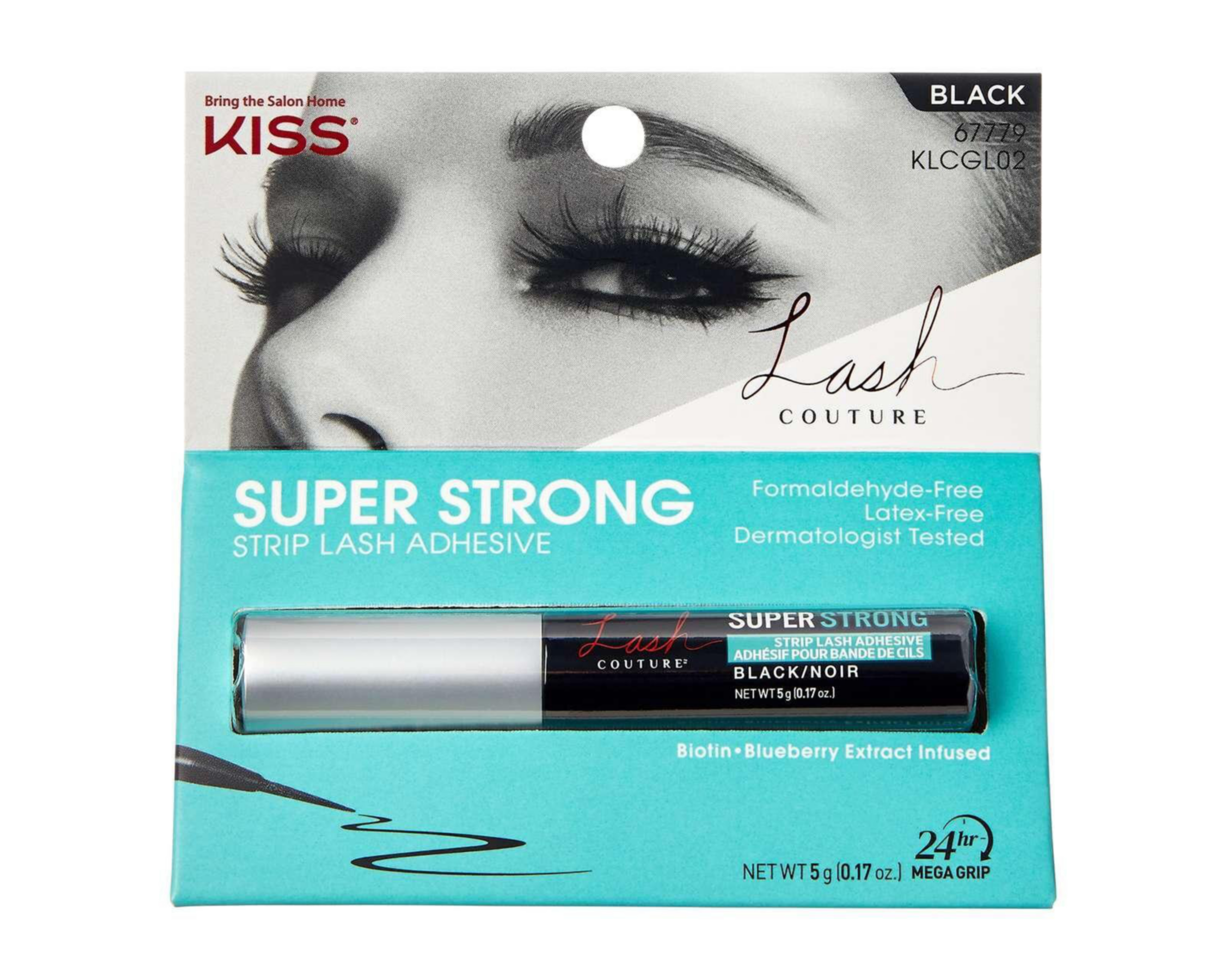 Pegamento para Pestañas Kiss Negro 5 g