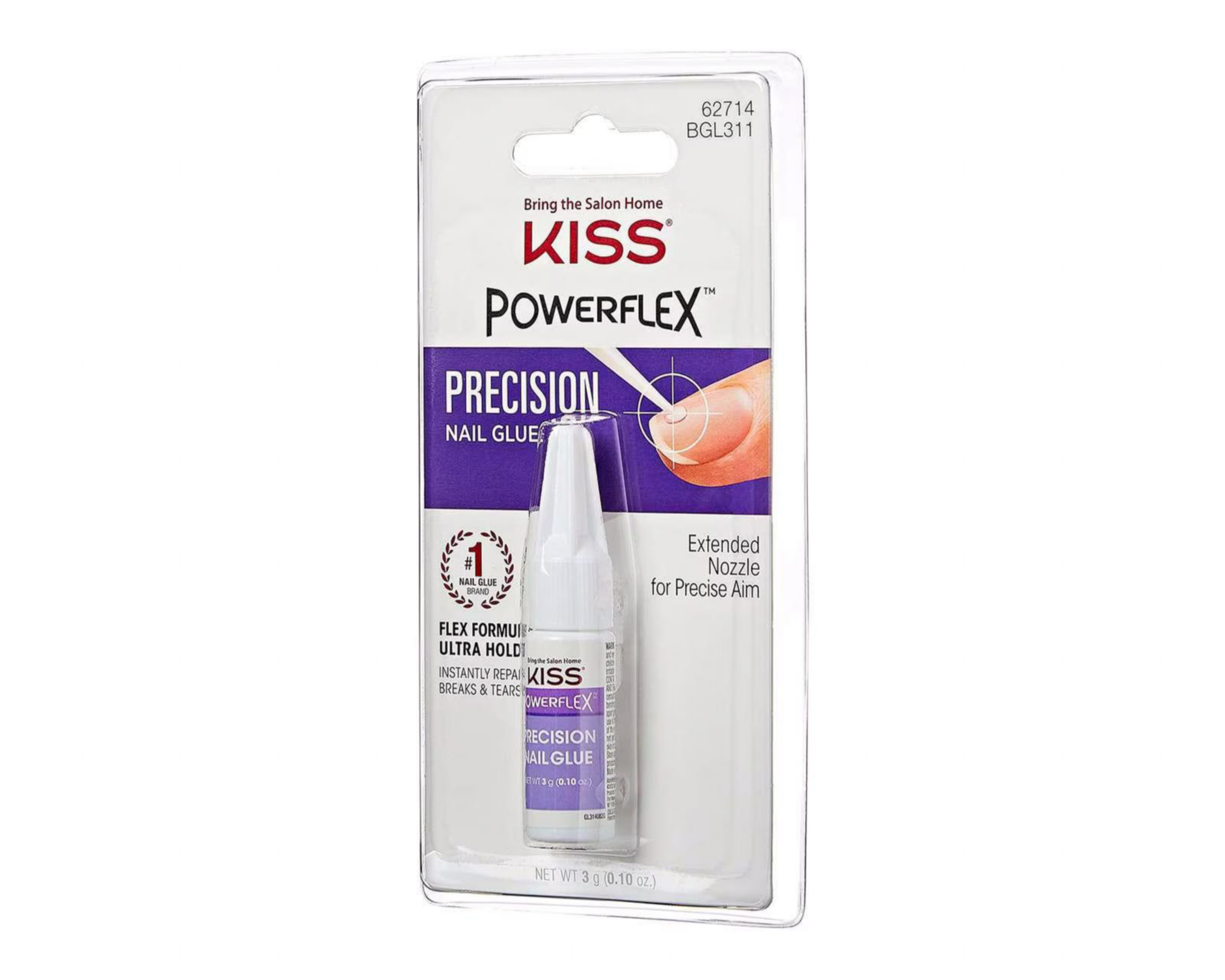 Foto 2 | Pegamento para Uñas Kiss Powerflex Transparente 3 g