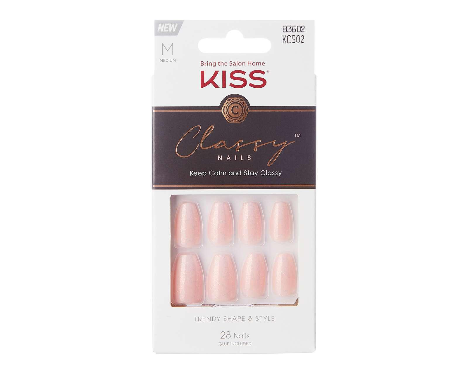 Uñas Postizas Kiss Classy 28 Piezas