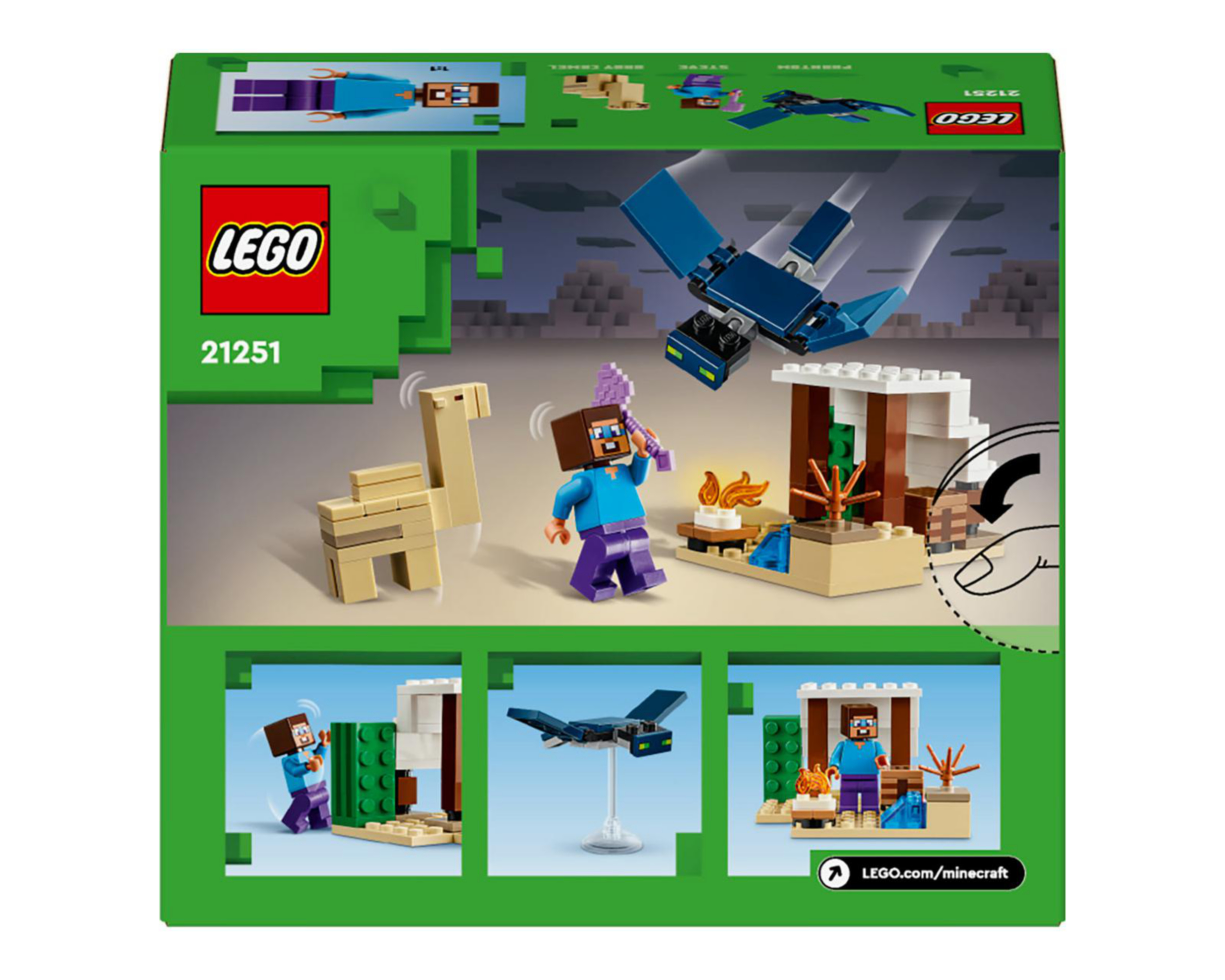 Foto 9 | LEGO Minecraft: La Expedición de Steve al Desierto