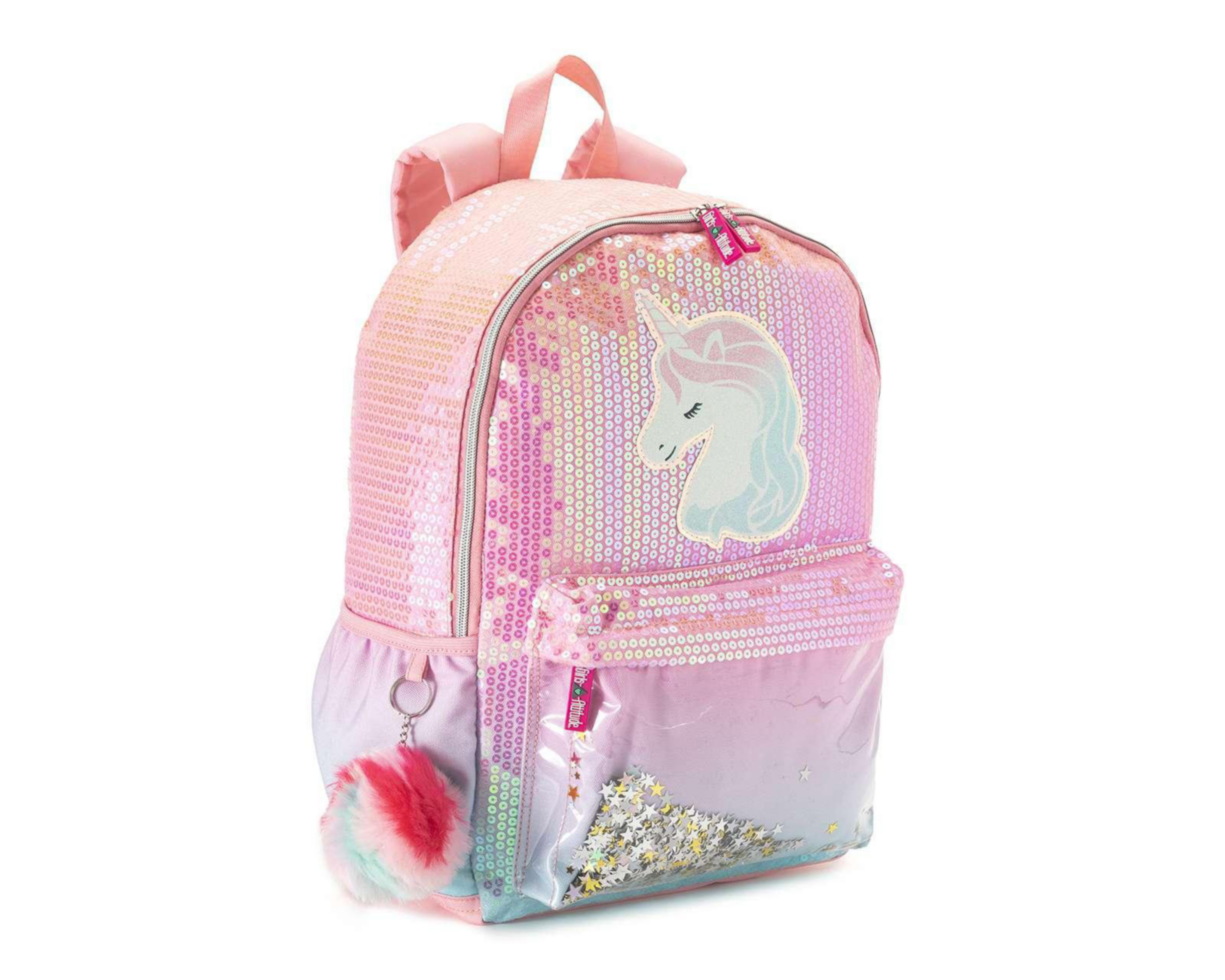 Foto 3 pulgar | Mochila Girls Attitude Rosa