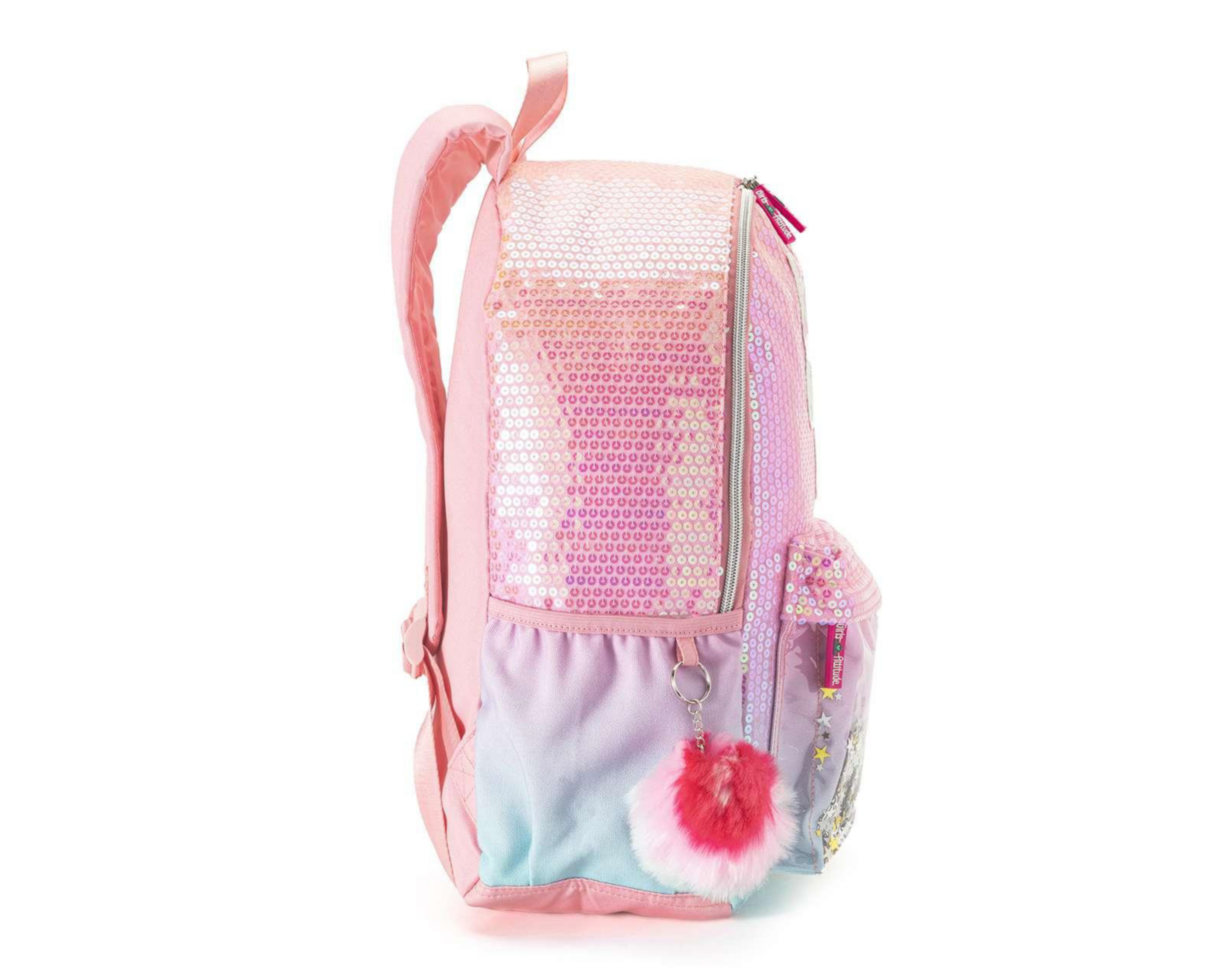 Foto 5 pulgar | Mochila Girls Attitude Rosa