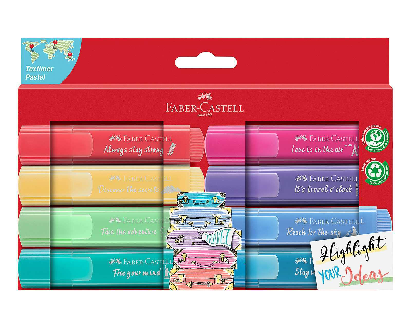 Marcadores Faber Castell Pastel 8 Piezas $259
