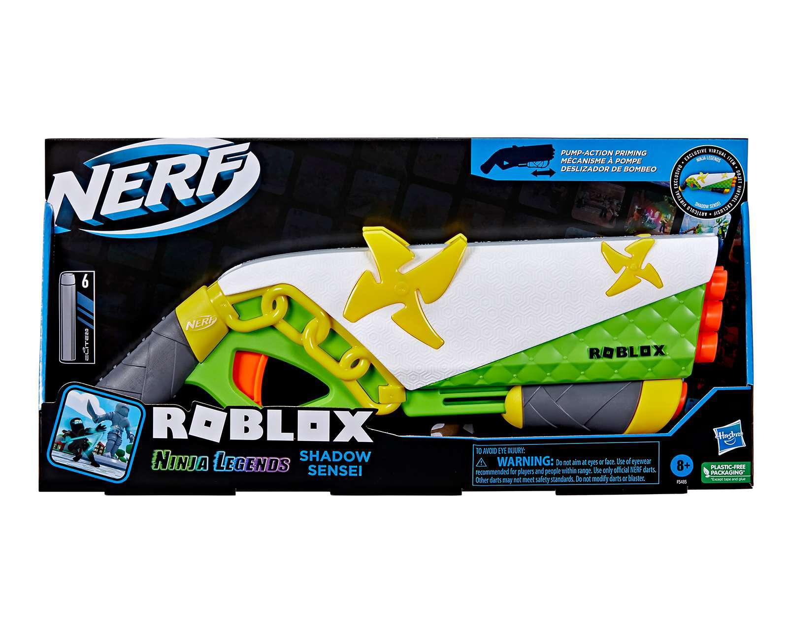 Foto 2 pulgar | Lanzadardos Nerf Roblox Ninja Legends: Shadow Sensei