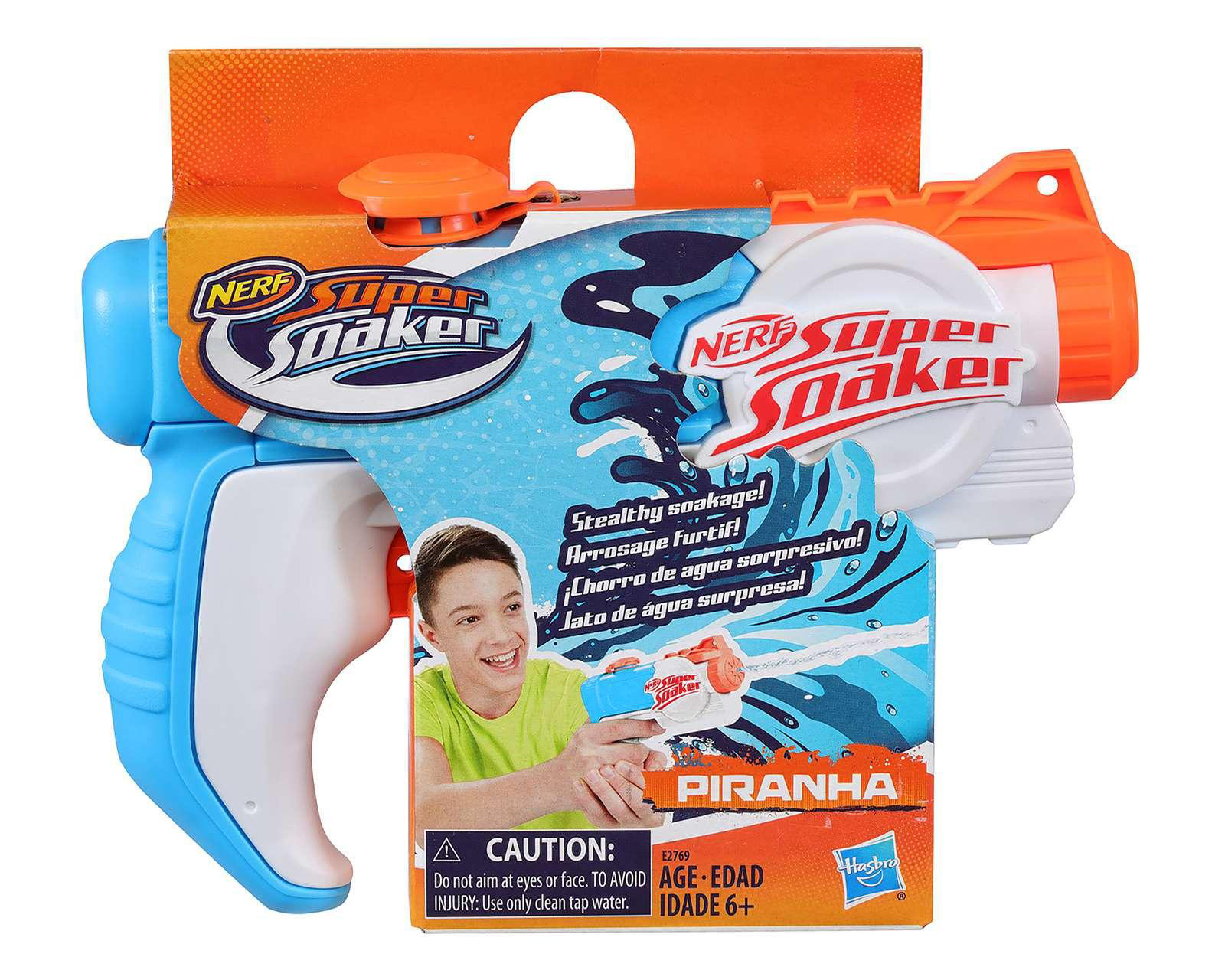 Foto 2 pulgar | Lanzador de Agua Nerf Super Soaker Piranha