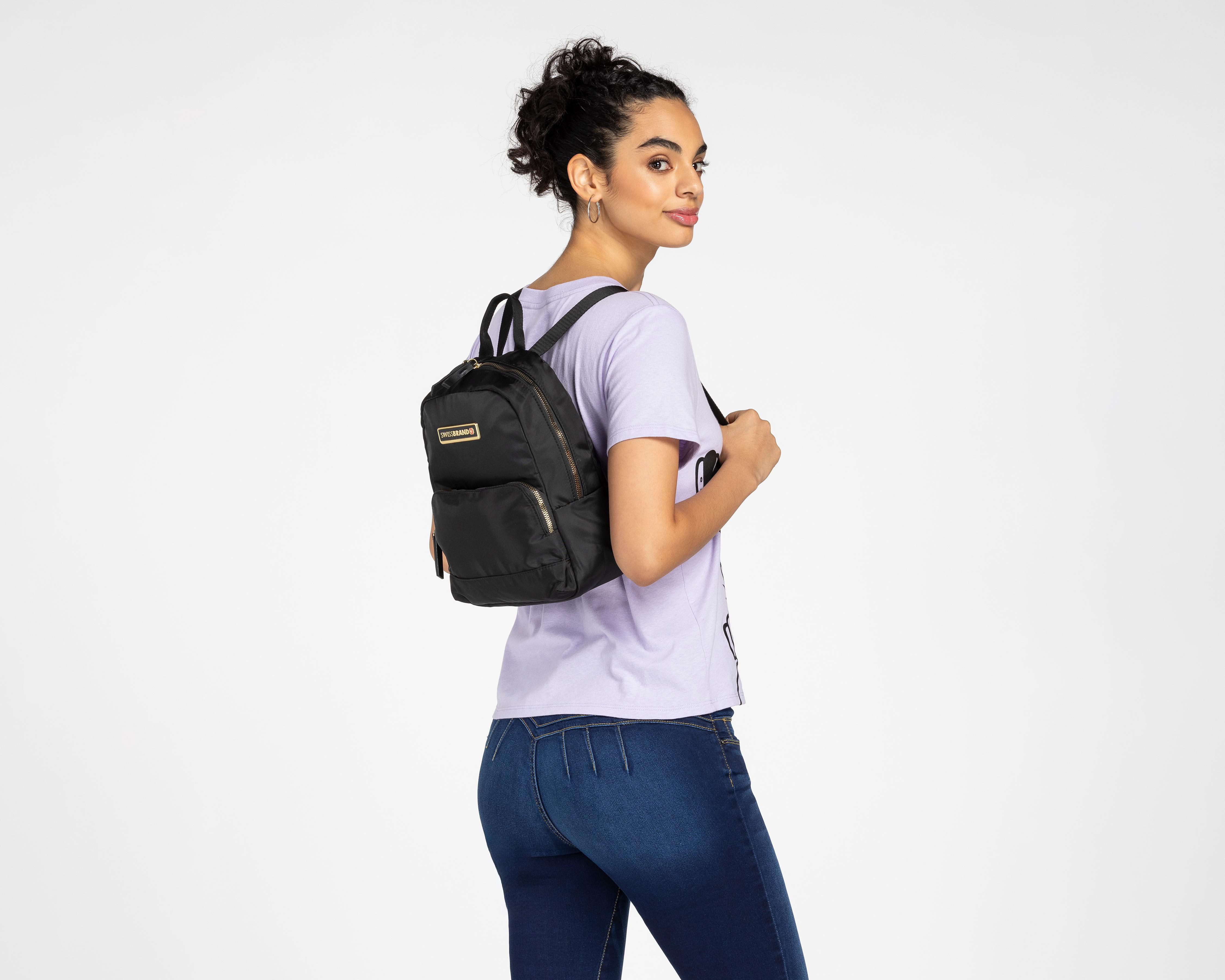 Foto 9 pulgar | Mochila Swissbrand Negra