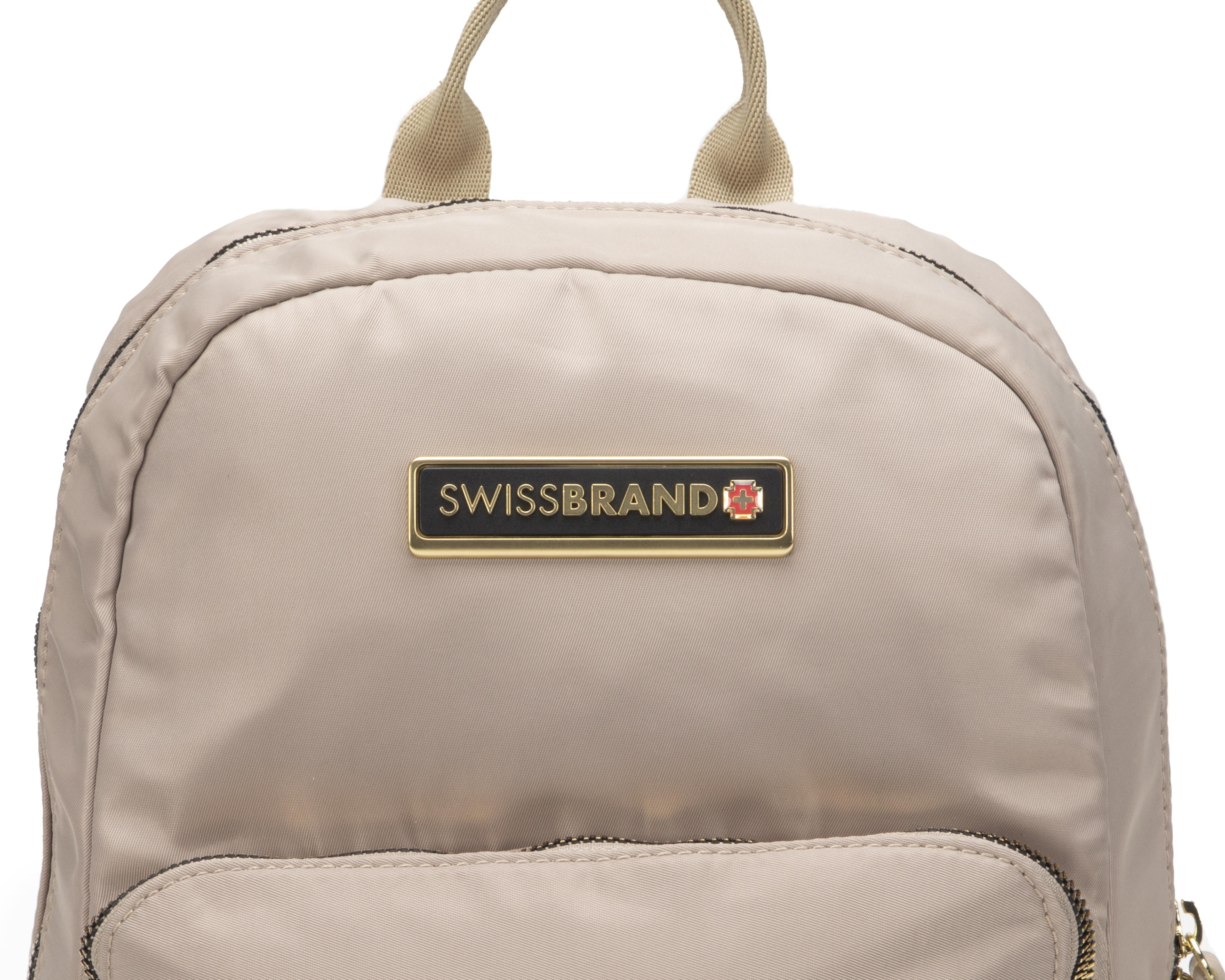 Foto 6 pulgar | Mochila Swissbrand Beige