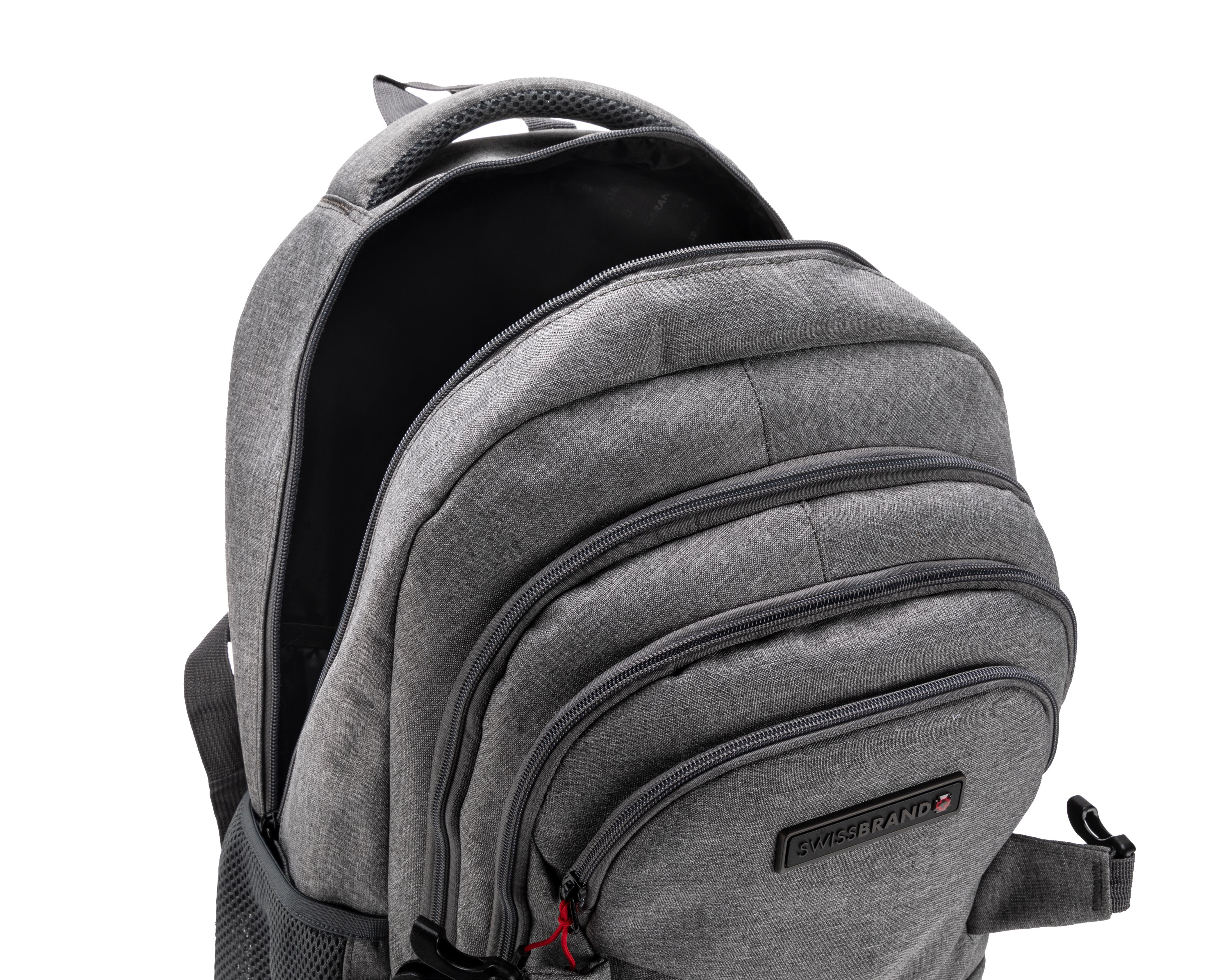 Foto 7 pulgar | Mochila Swissbrand Gris