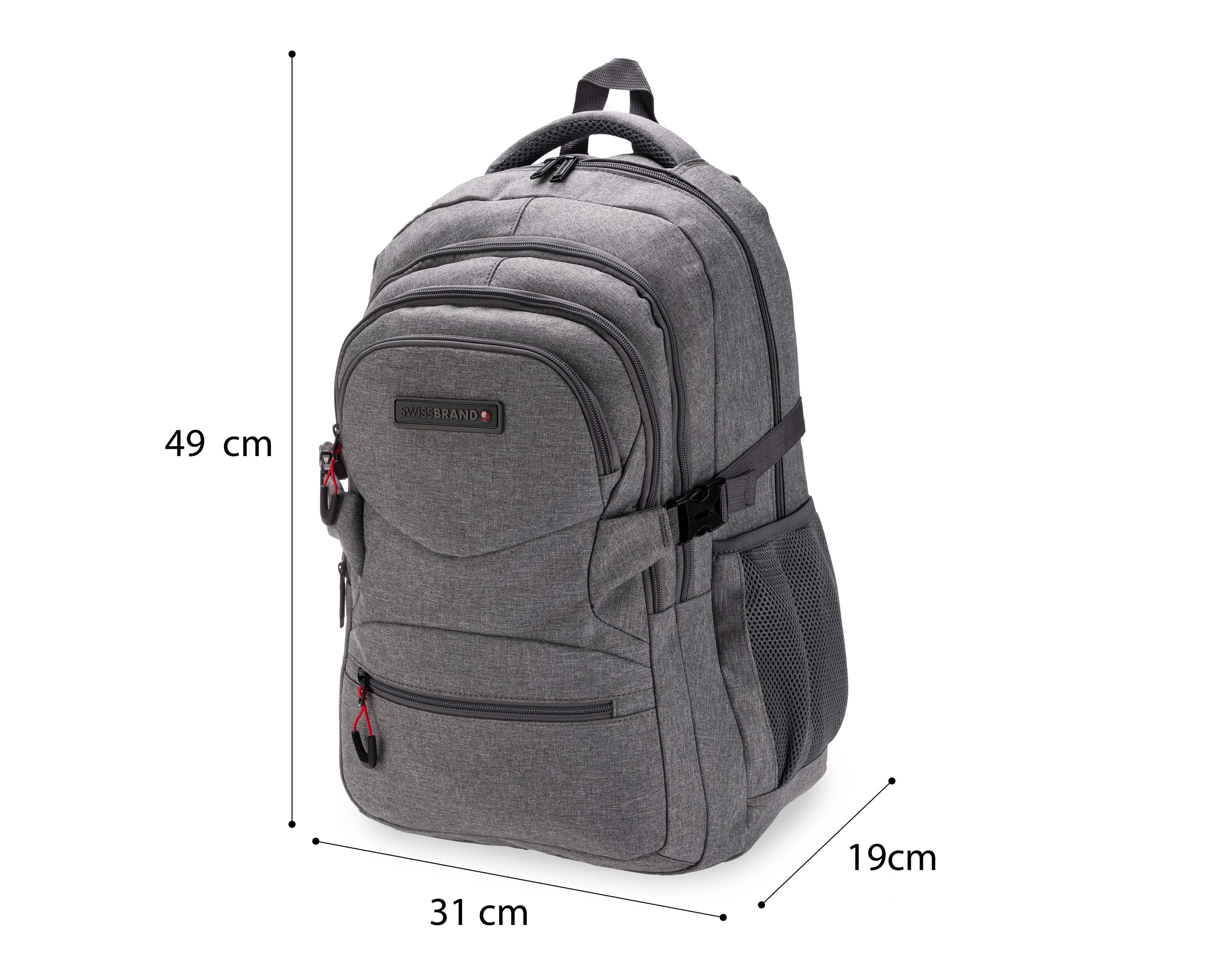 Foto 7 | Mochila Swissbrand Gris