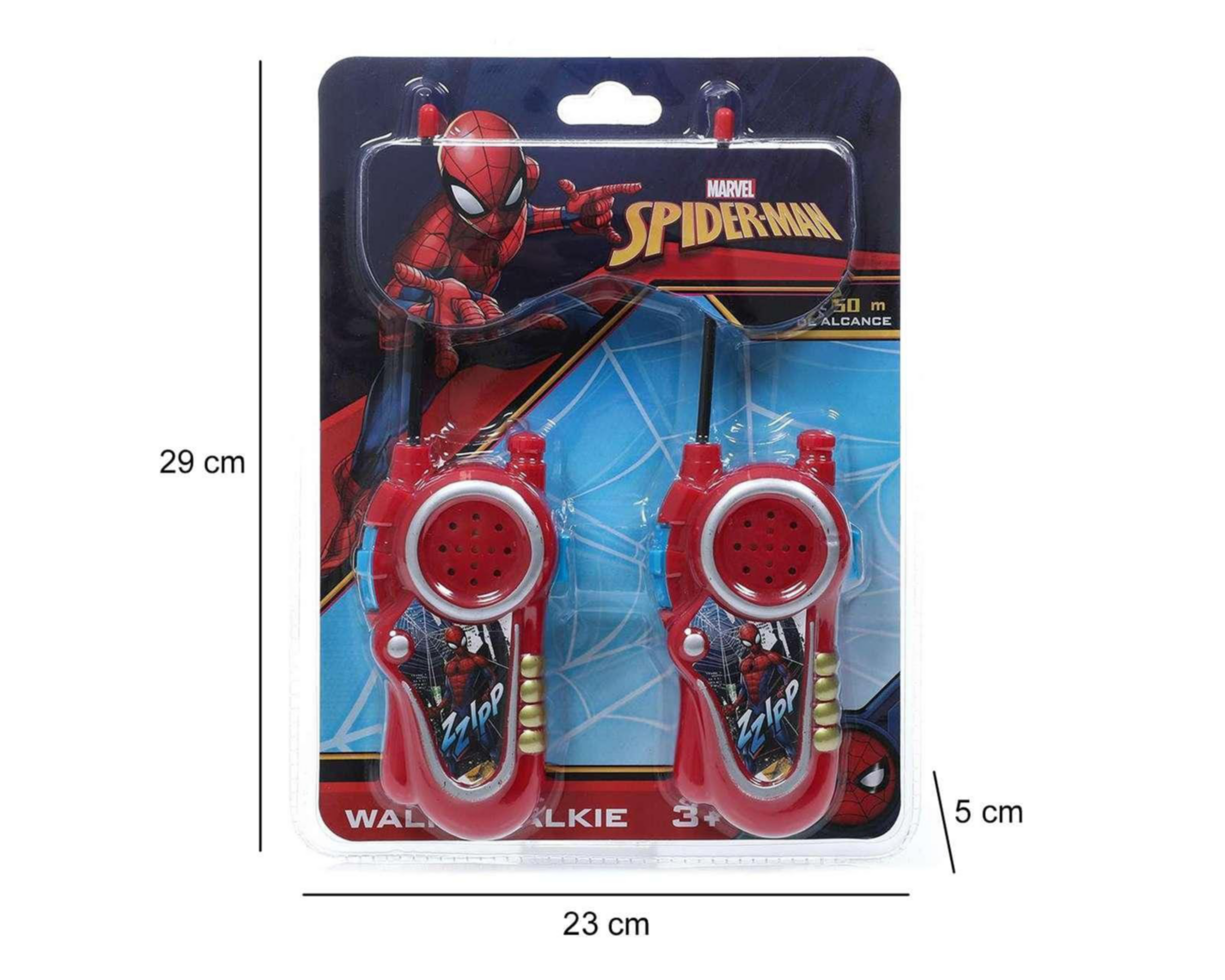 Foto 7 pulgar | Walkie Talkies Marvel Spider-Man