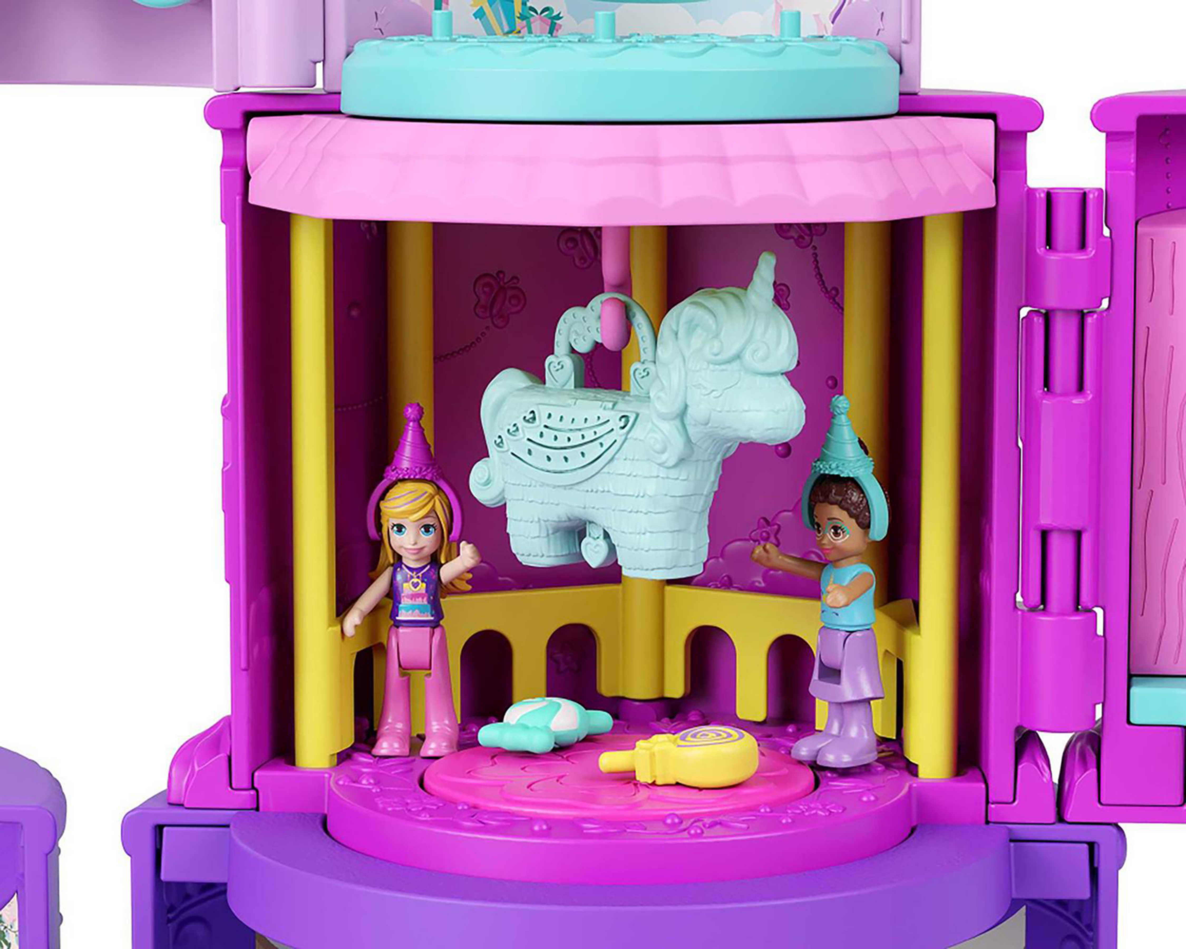 Foto 6 pulgar | Muñeca Polly Pocket Mundo Sorpresa Pastel de Cumpleaños