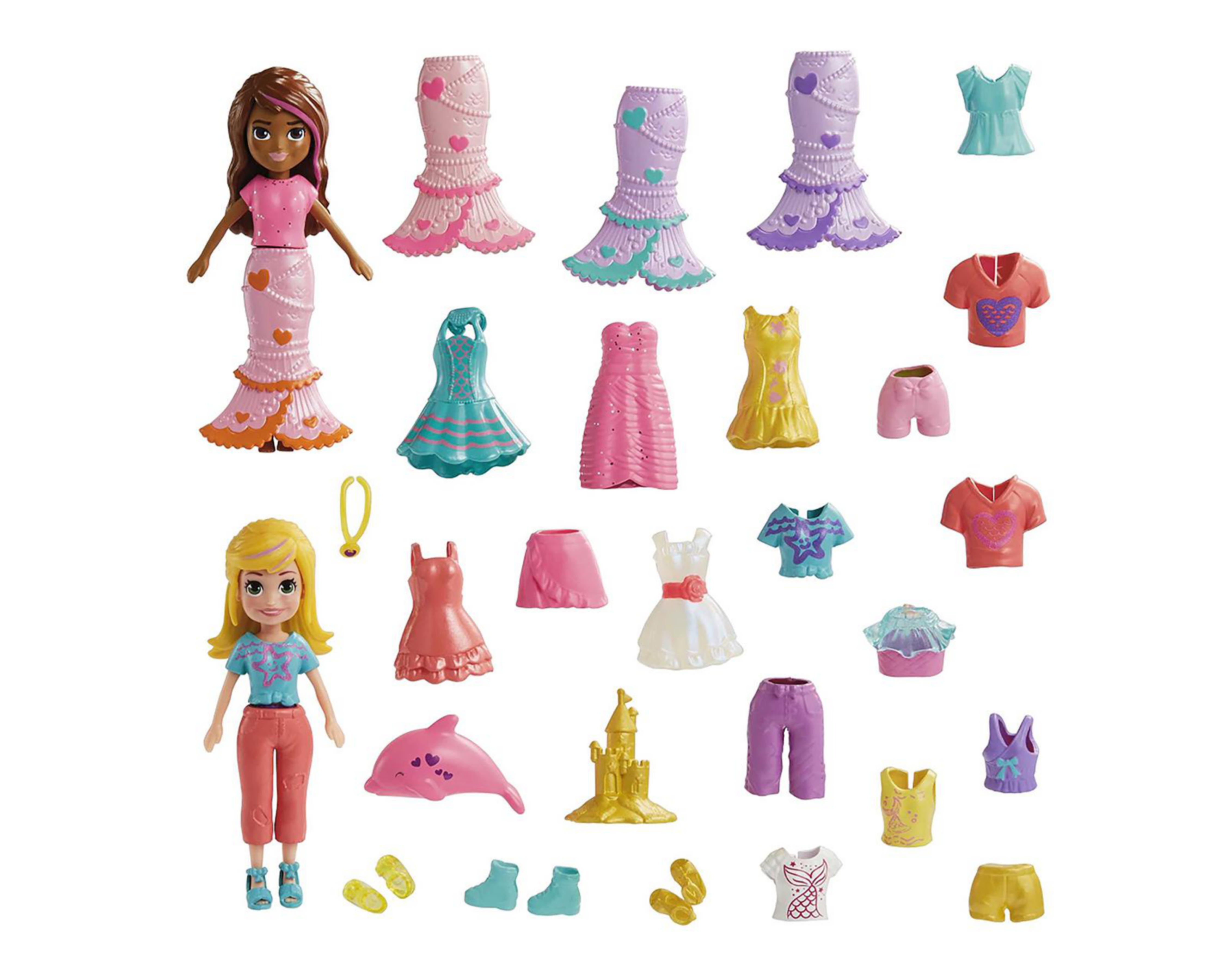 Foto 4 pulgar | Muñeca Polly Pocket Paquete de Modas Grande 1 Set