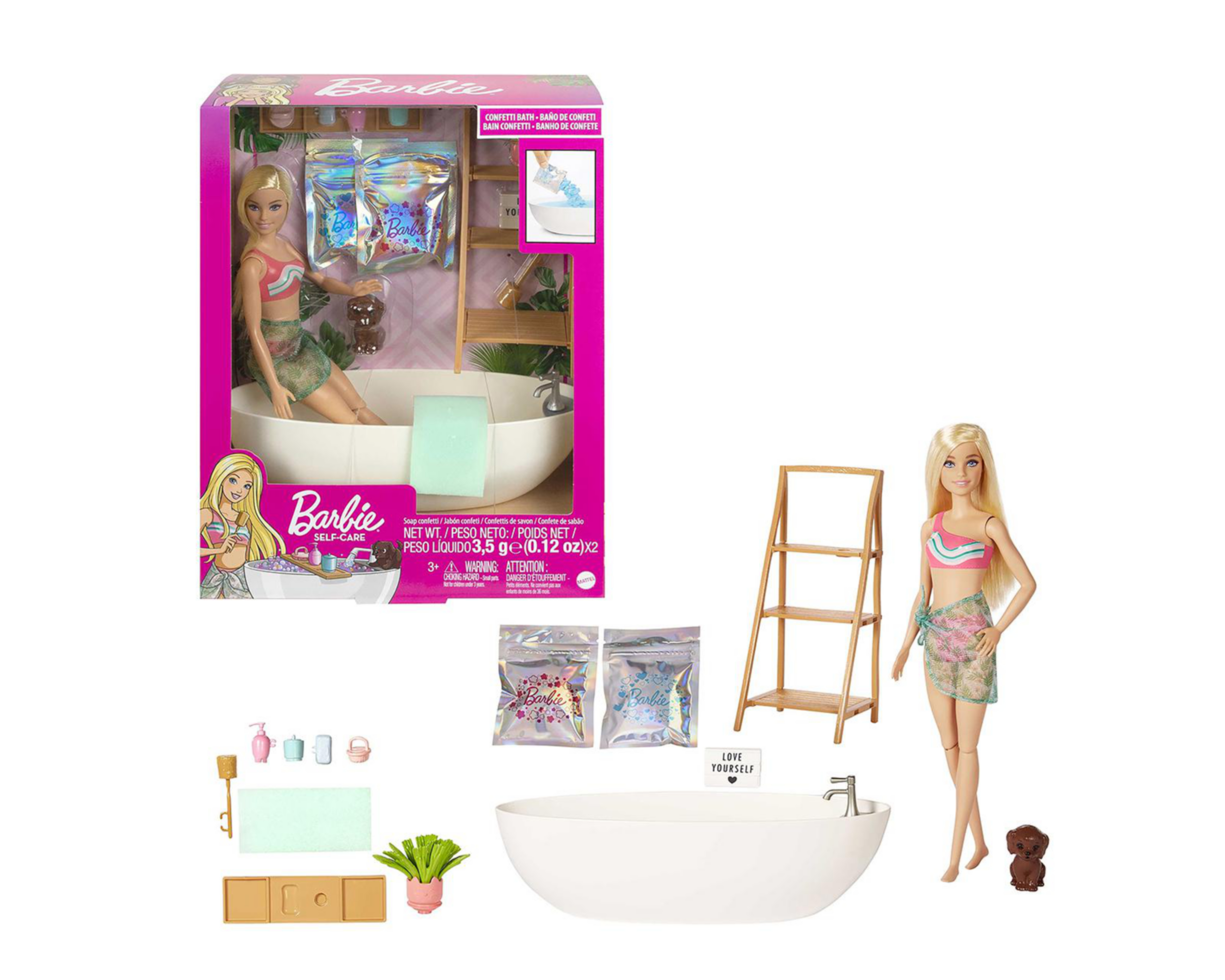 Muñeca Barbie Baño de Burbujas