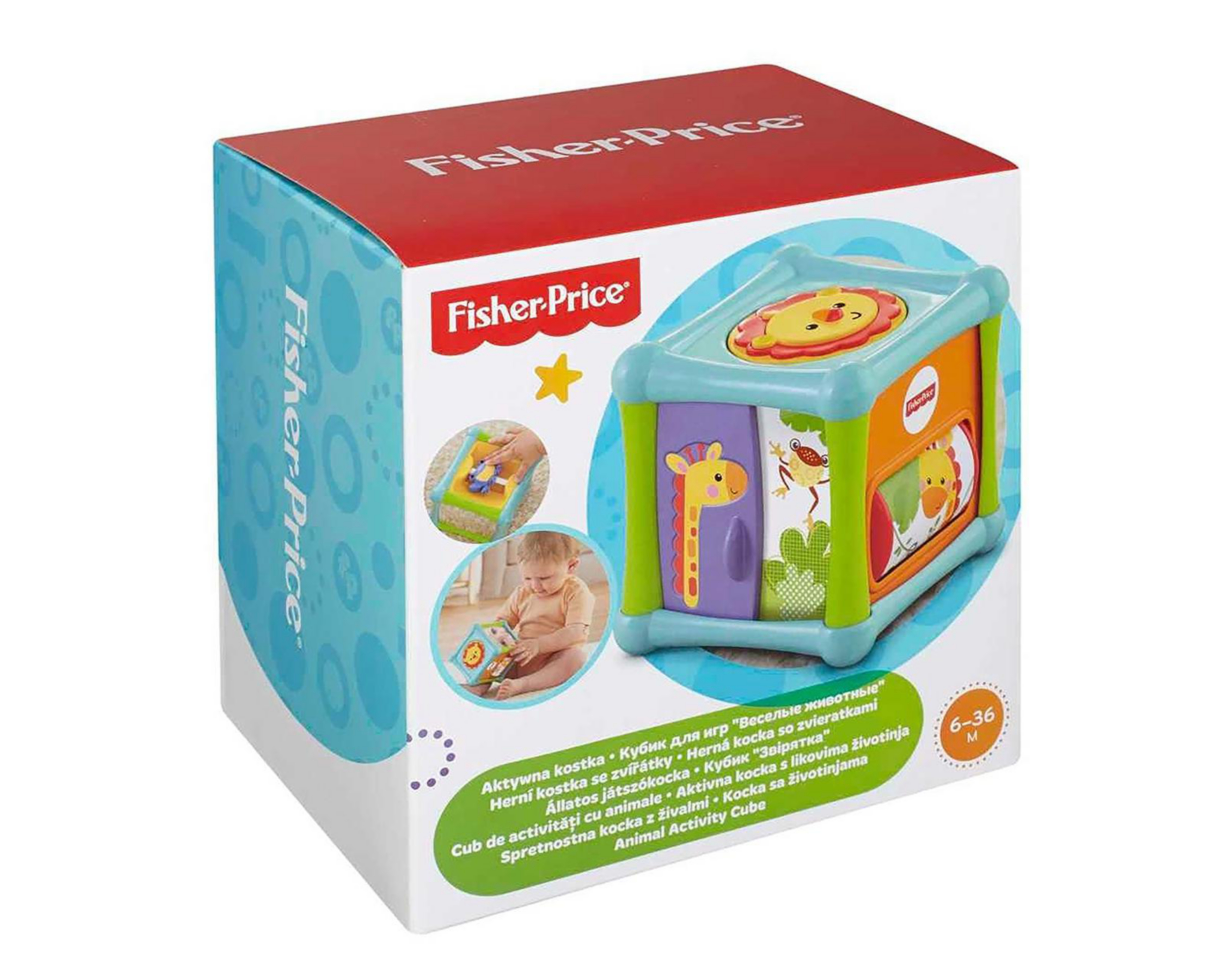 Foto 8 pulgar | Cubo de Animalitos Sorpresa Fisher Price