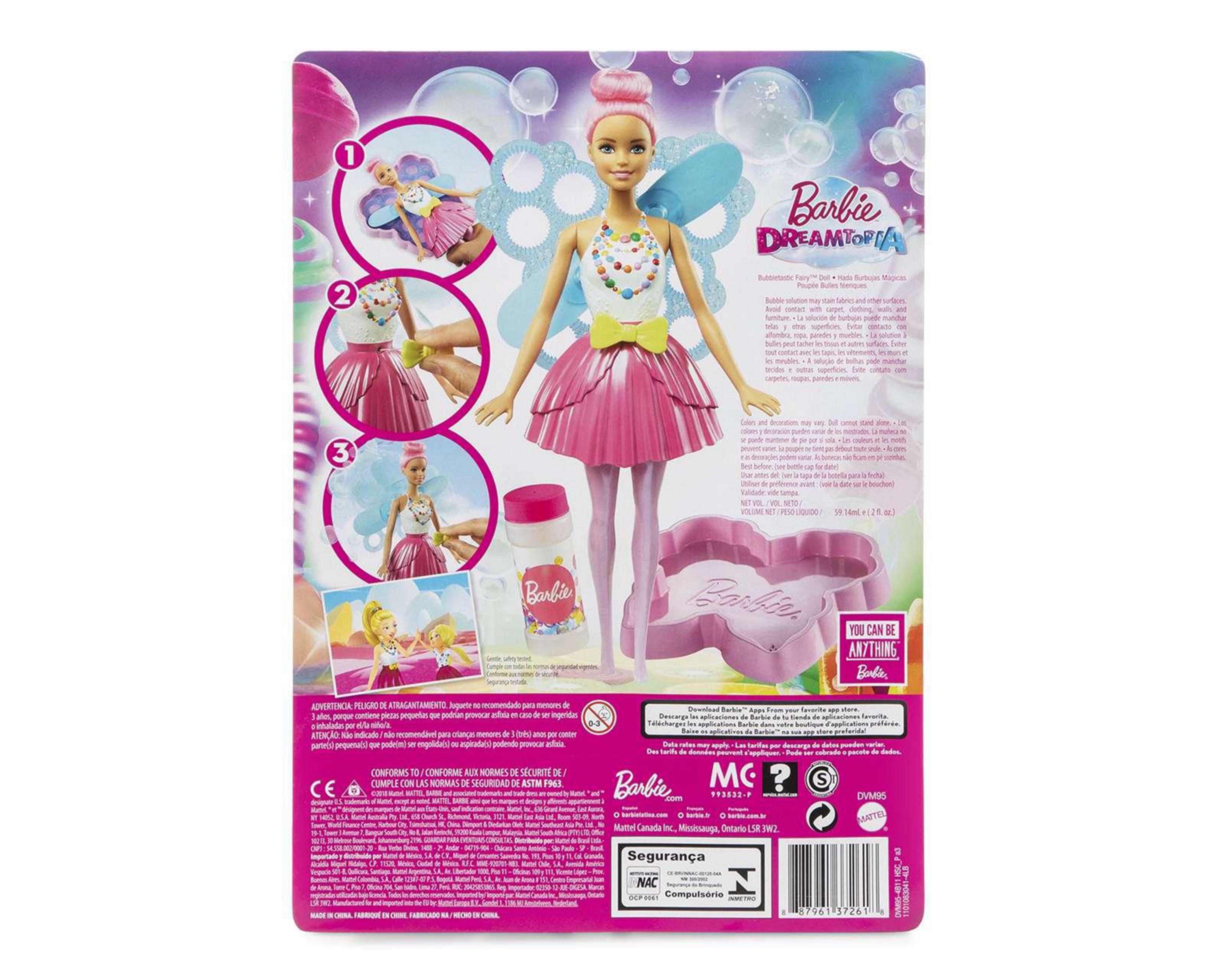 muñeca barbie burbujas magicas