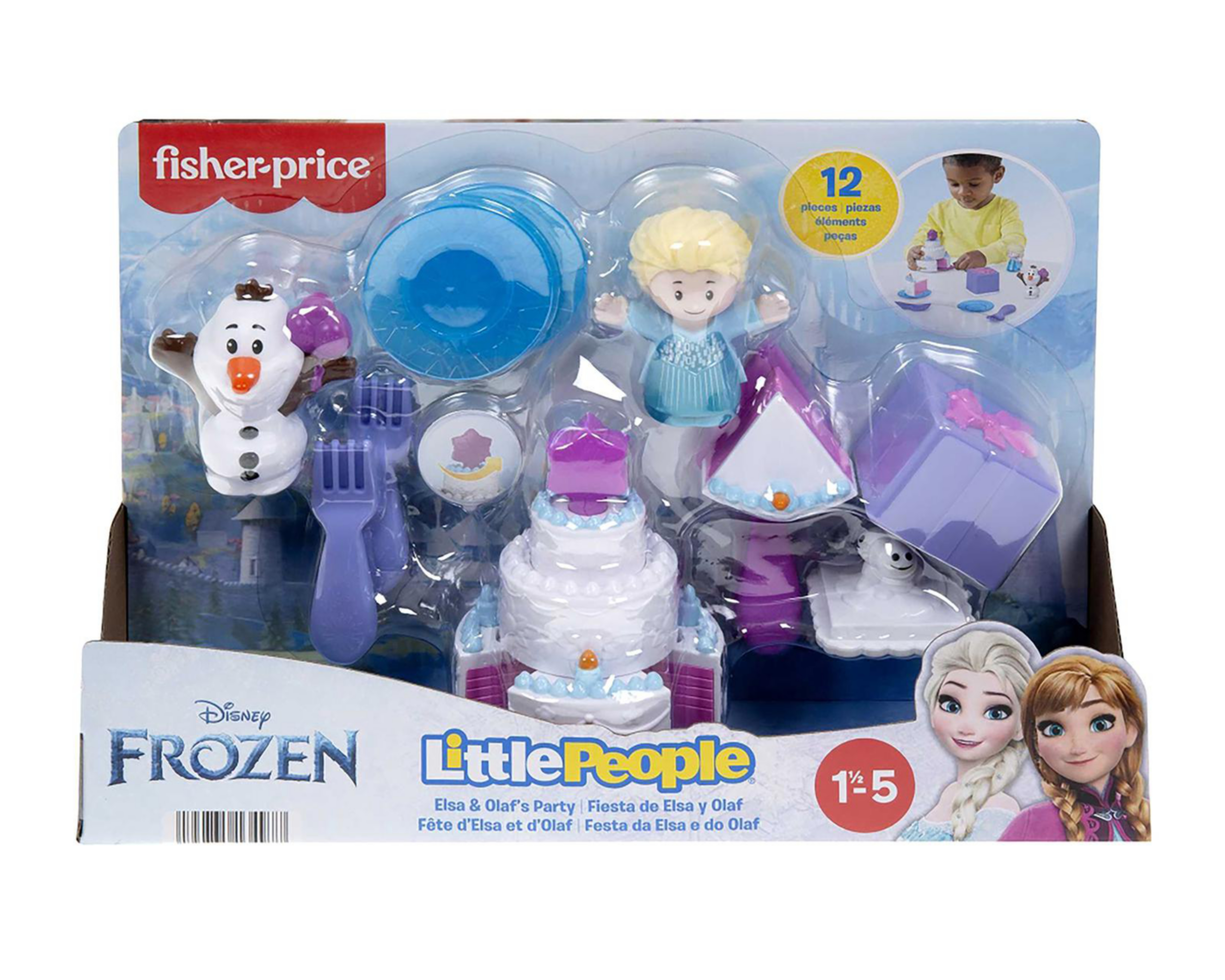 Foto 7 | Fiesta de Elsa y Olaf Fisher Price Little People