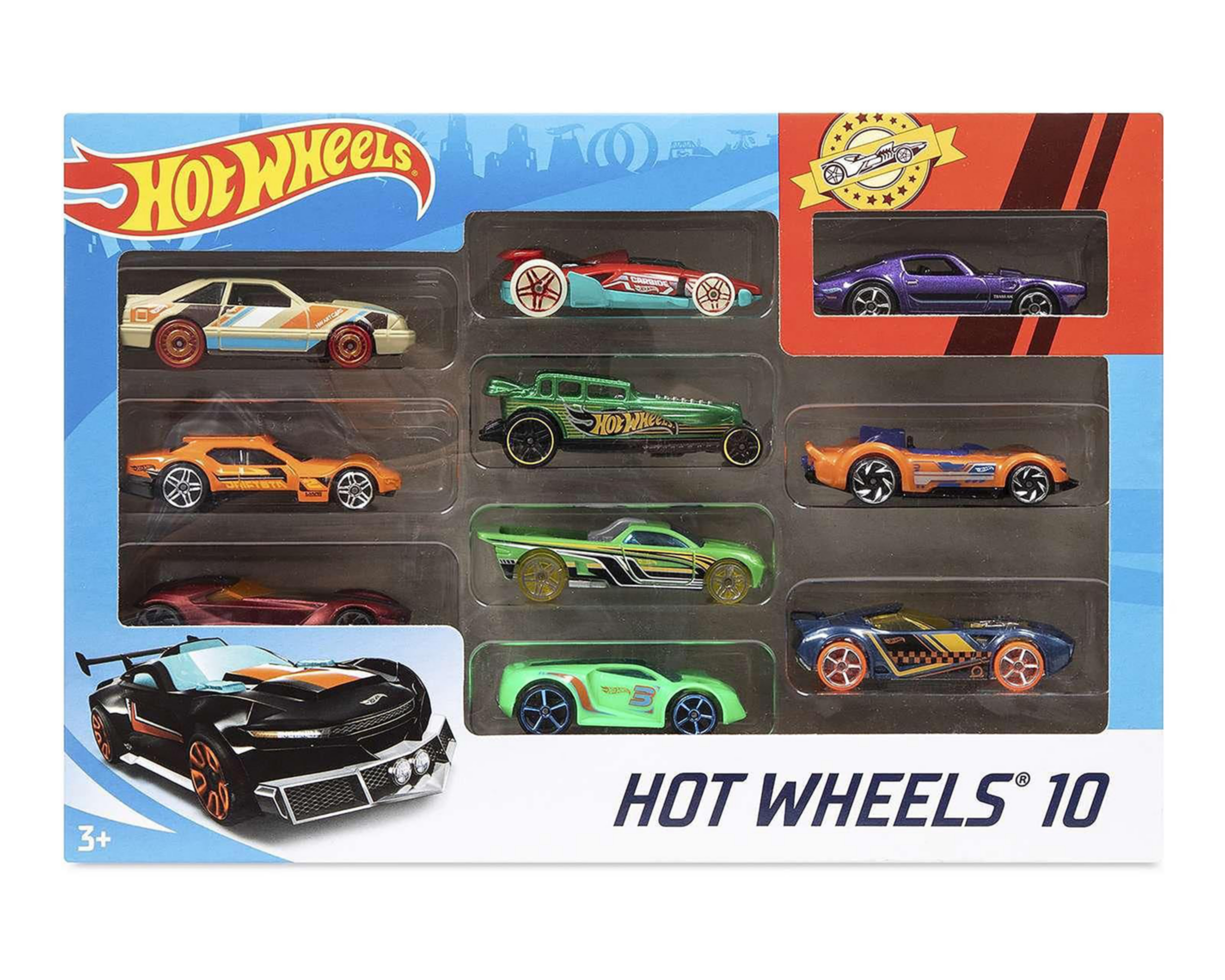 Foto 5 pulgar | Vehículos Clásicos Hot Wheels 10 Piezas