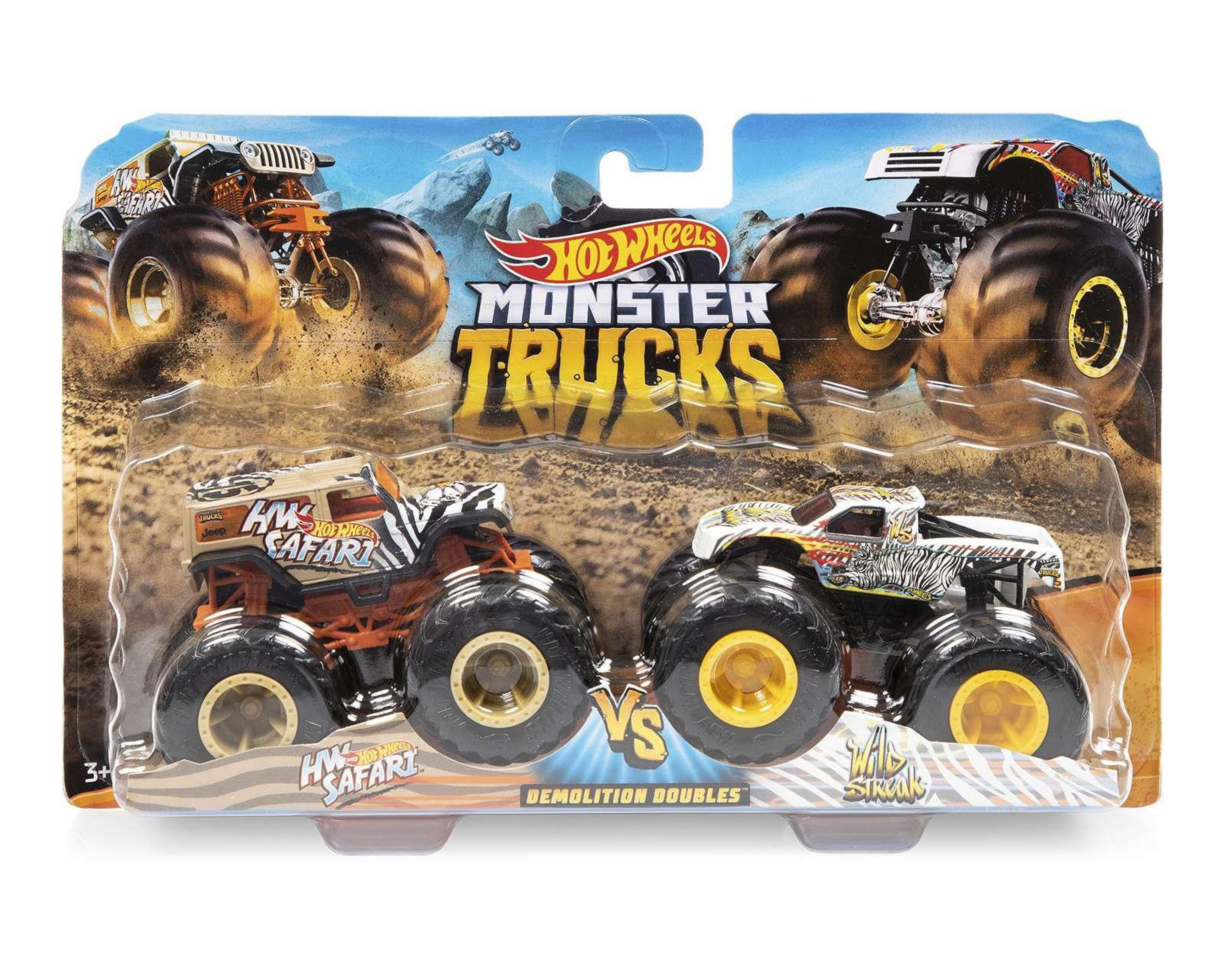 Foto 7 pulgar | Camionetas Hot Wheels Monster Trucks 2 Piezas