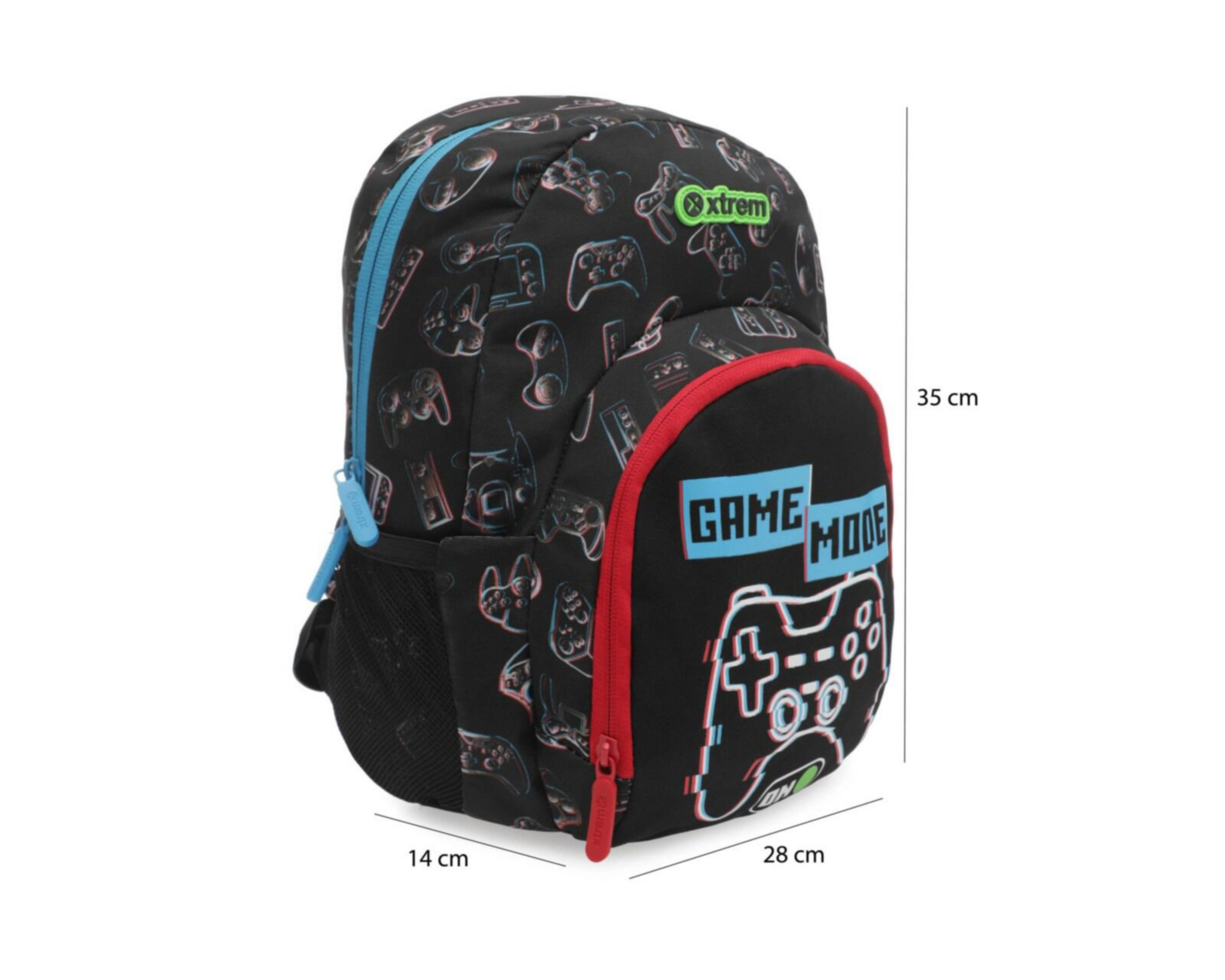 Foto 8 pulgar | Mochila Xtrem Game Mode Negra