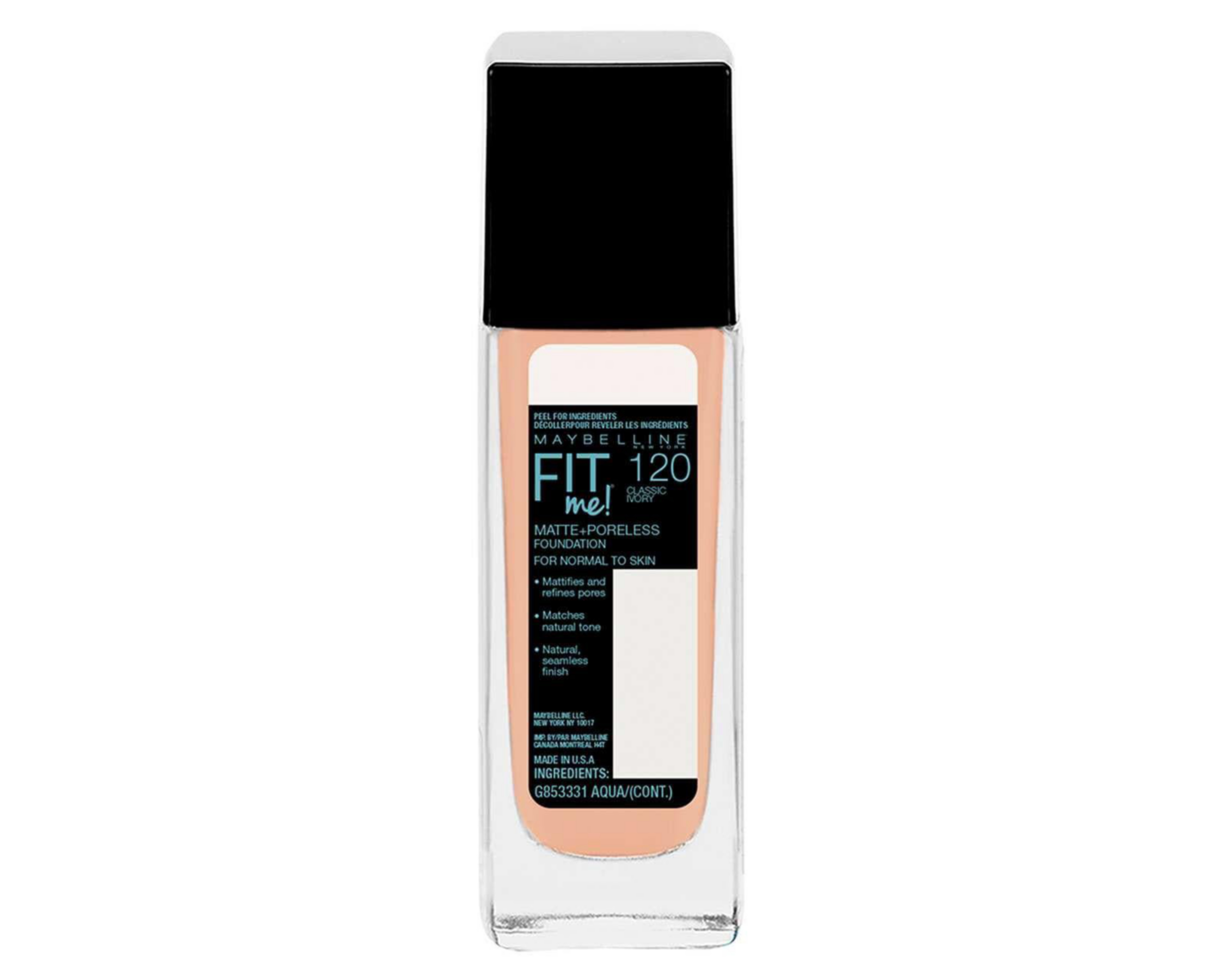 Foto 4 pulgar | Base de Maquillaje Maybelline Fit Me! tono 120 Classic Ivory