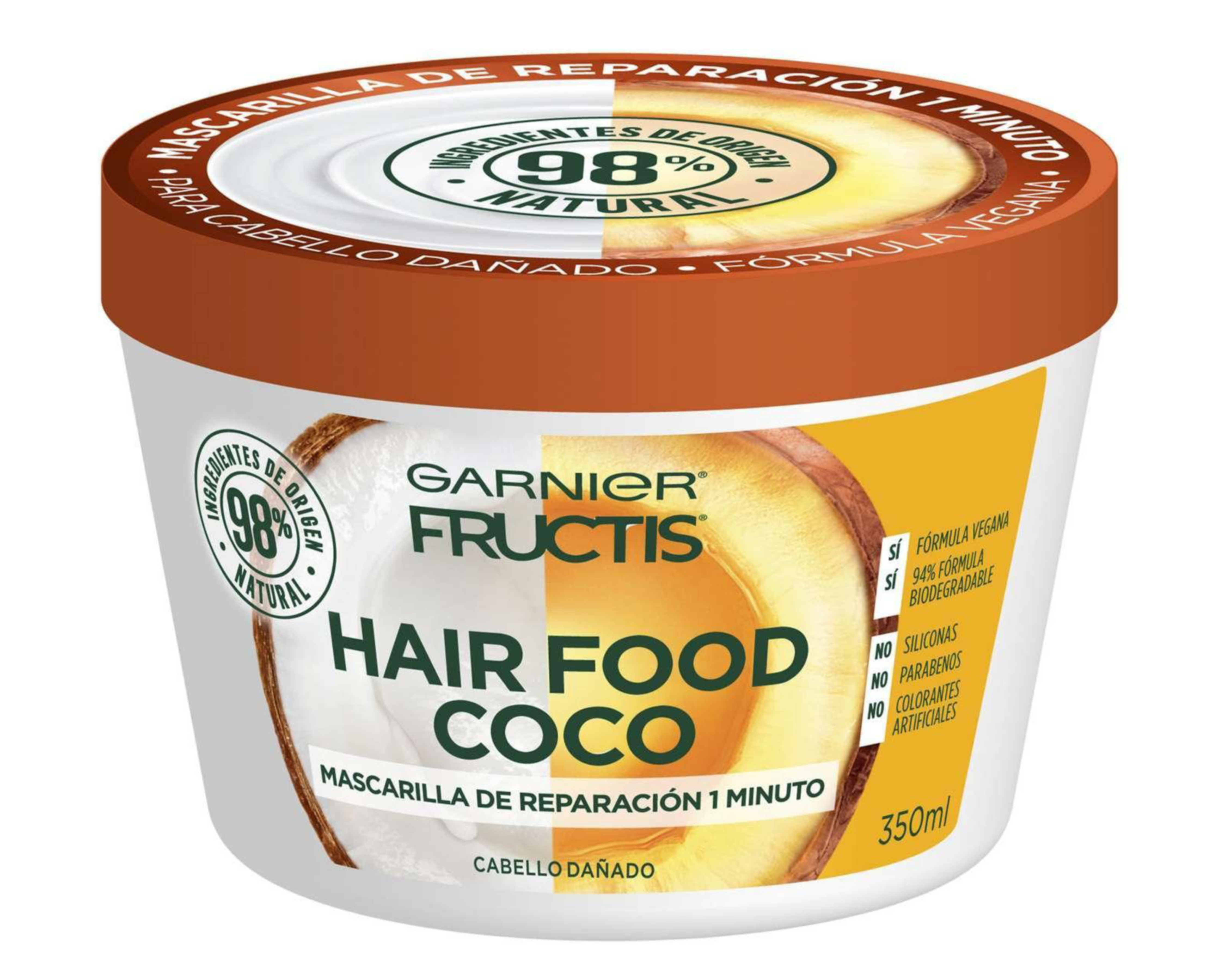 Foto 2 pulgar | Mascarilla para Cabello Garnier Fructis Hair Food Coco