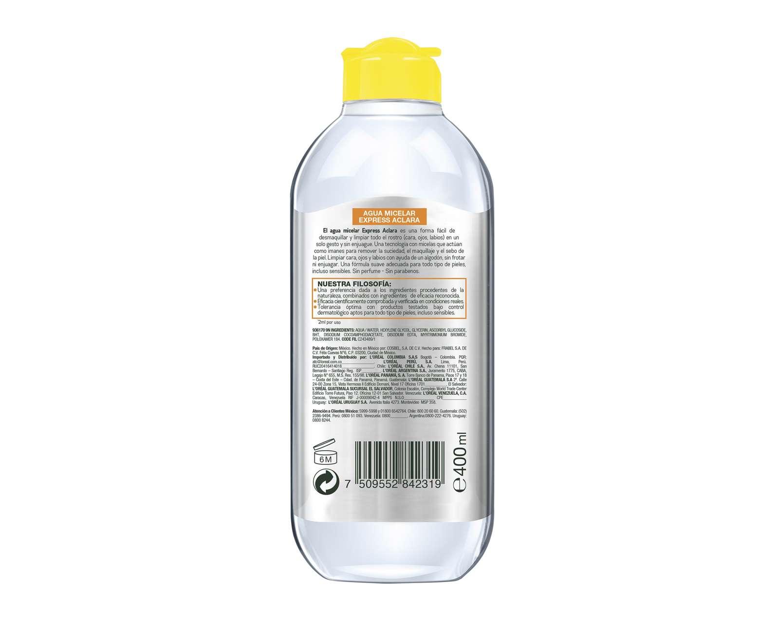 Foto 3 pulgar | Agua Micelar Garnier Skin Face